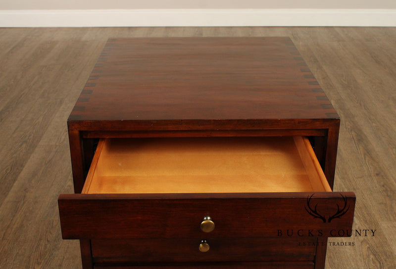 Hammary Furniture Campaign Style Three-Drawer End Table
