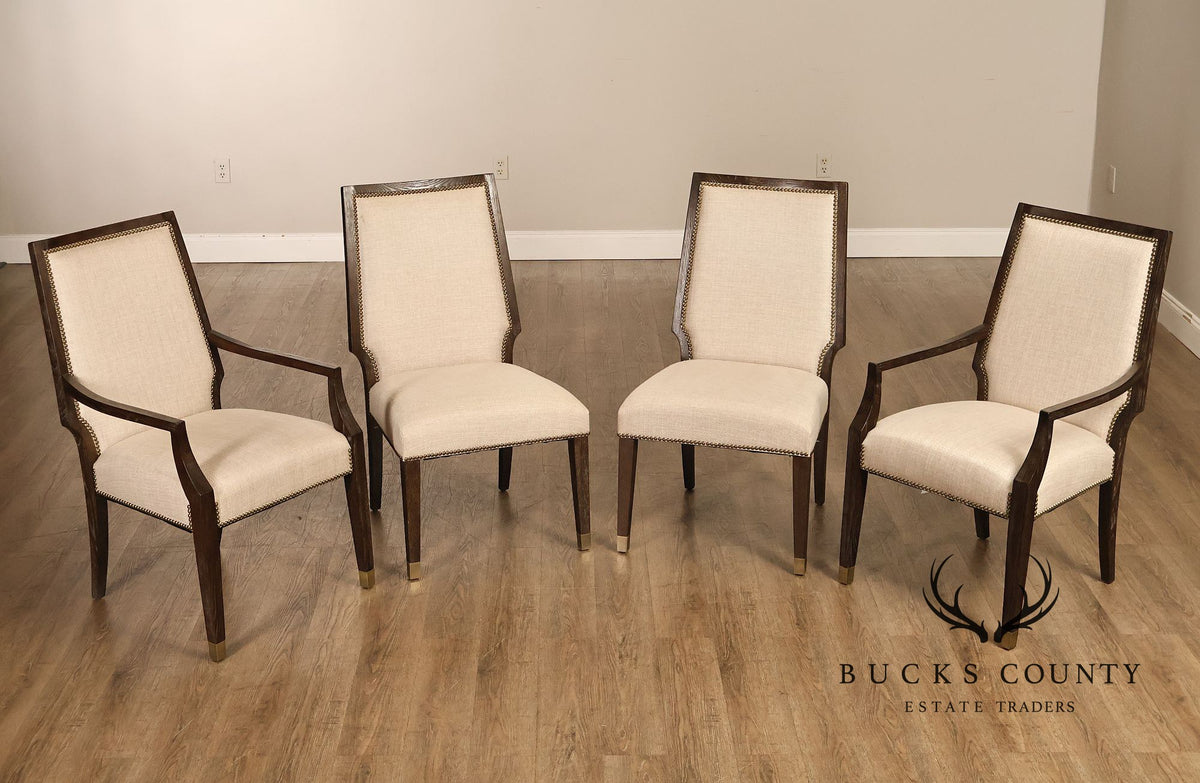 Bernhardt Set Of Four Contemporary Upholstered Dining Chairs