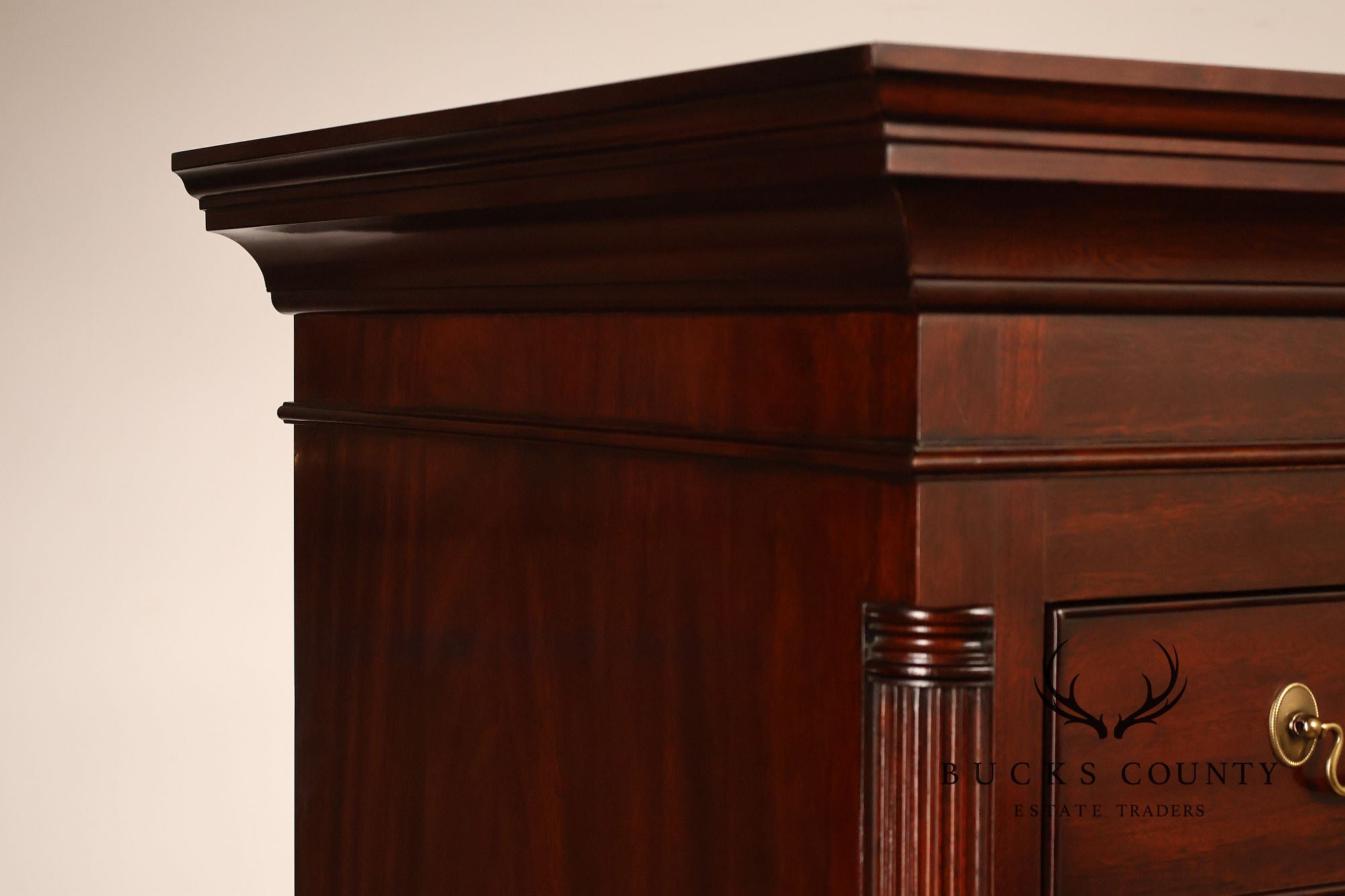 Henkel Harris Chippendale Style Mahogany Tall Chest