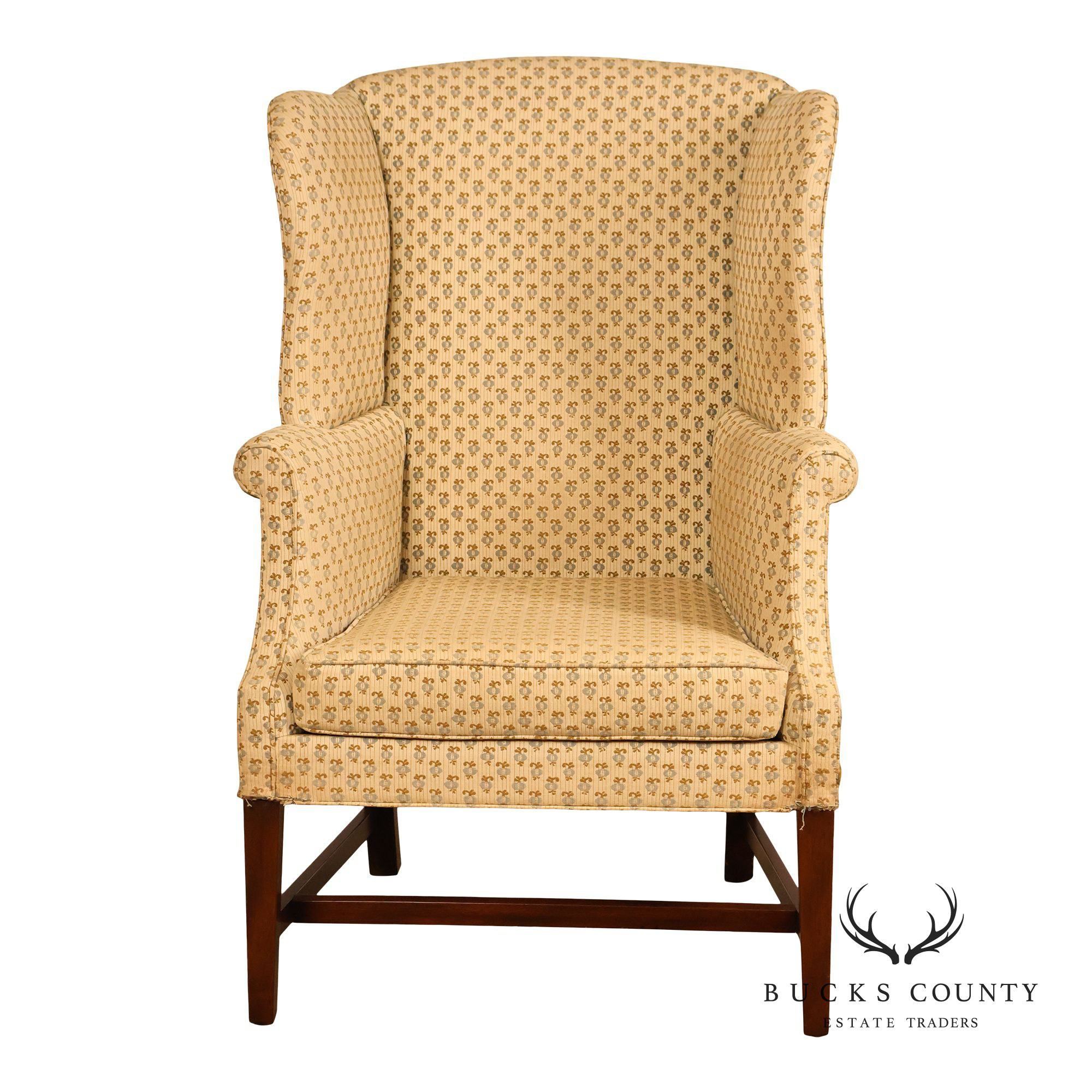Kittinger Williamsburg Adaptation Mahogany Wing Chair