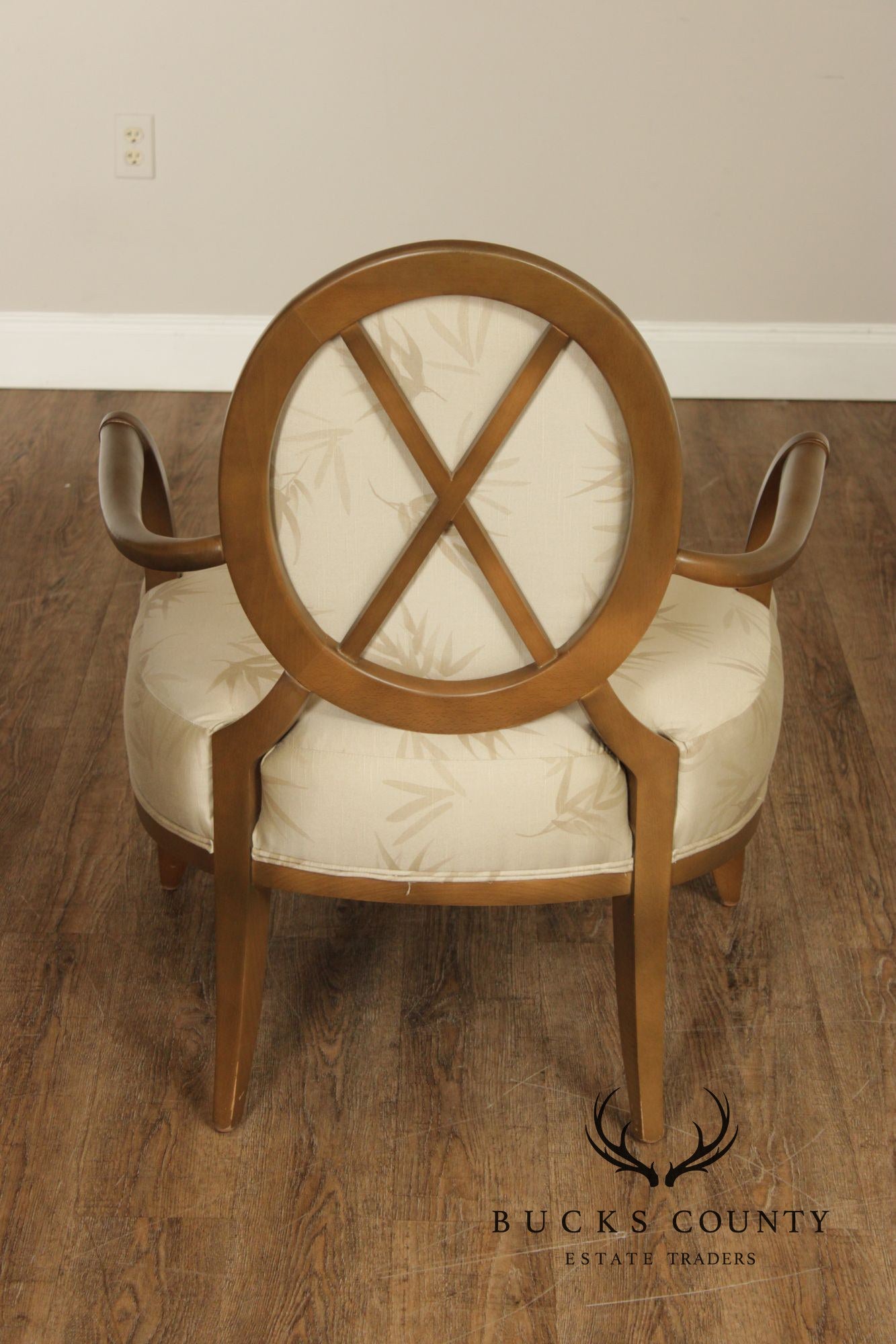 Precedent Modern Art Deco Style Giltwood Lounge Chair