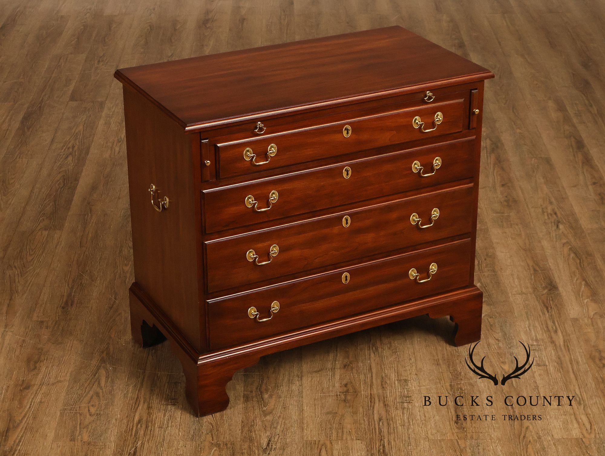 Henkel Harris Chippendale Style Cherry Bachelor's Chest