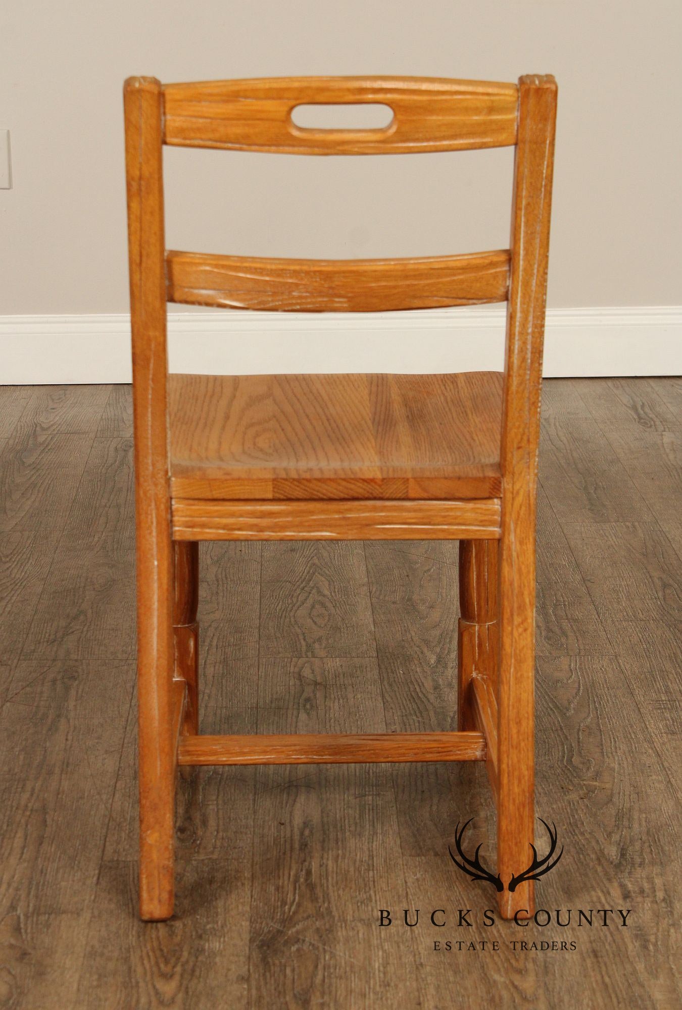 Brandt Ranch Oak Writing Desk and Chair