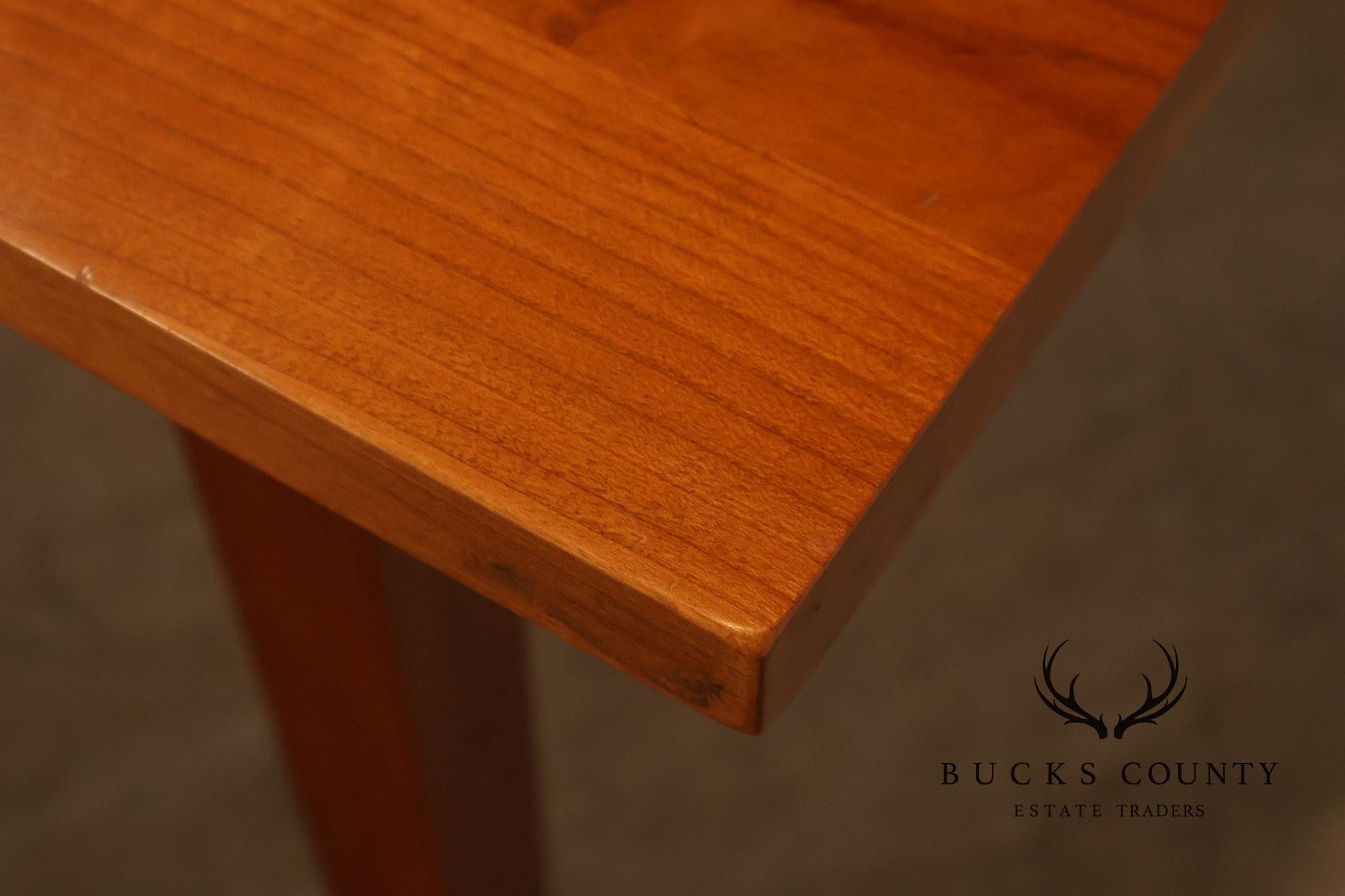 Frederick Duckloe Solid Cherry Expandable Dining Table