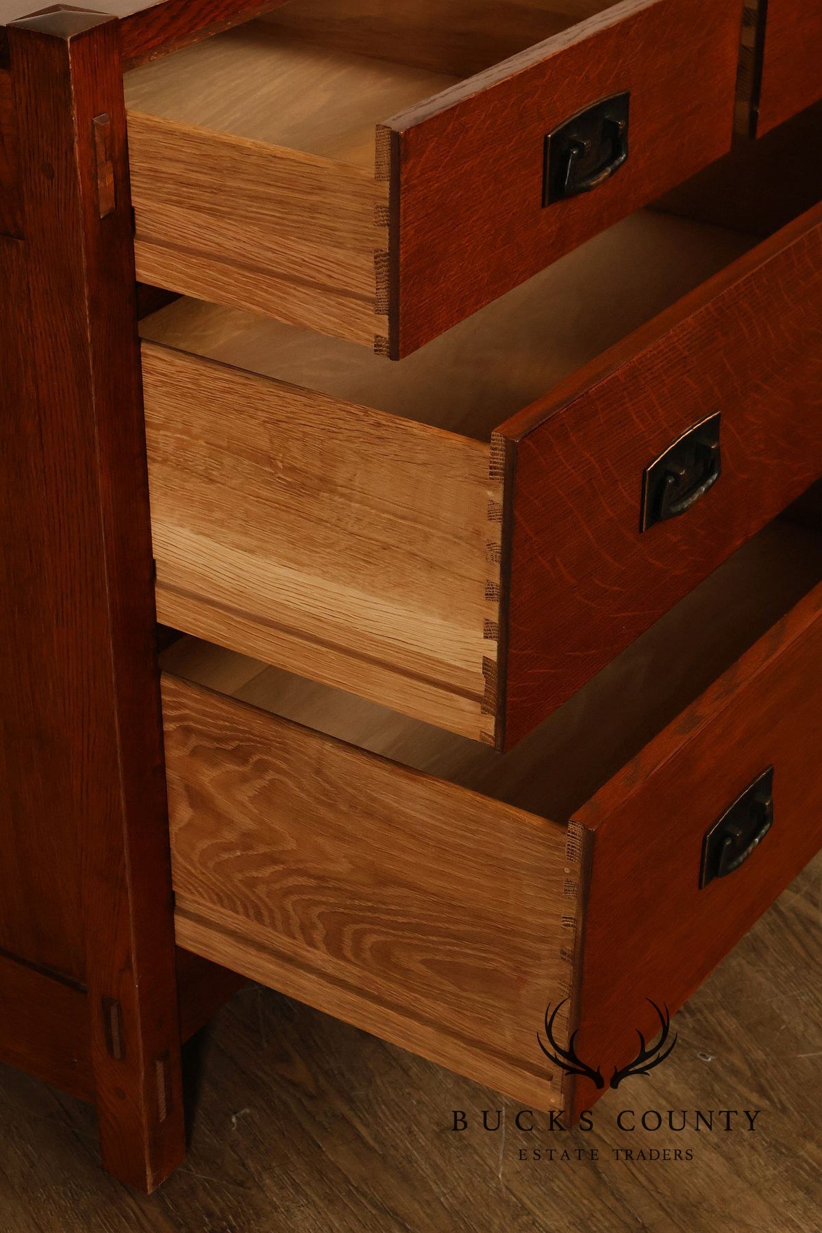 Stickley Mission Collection Oak Seven-Drawer Dresser