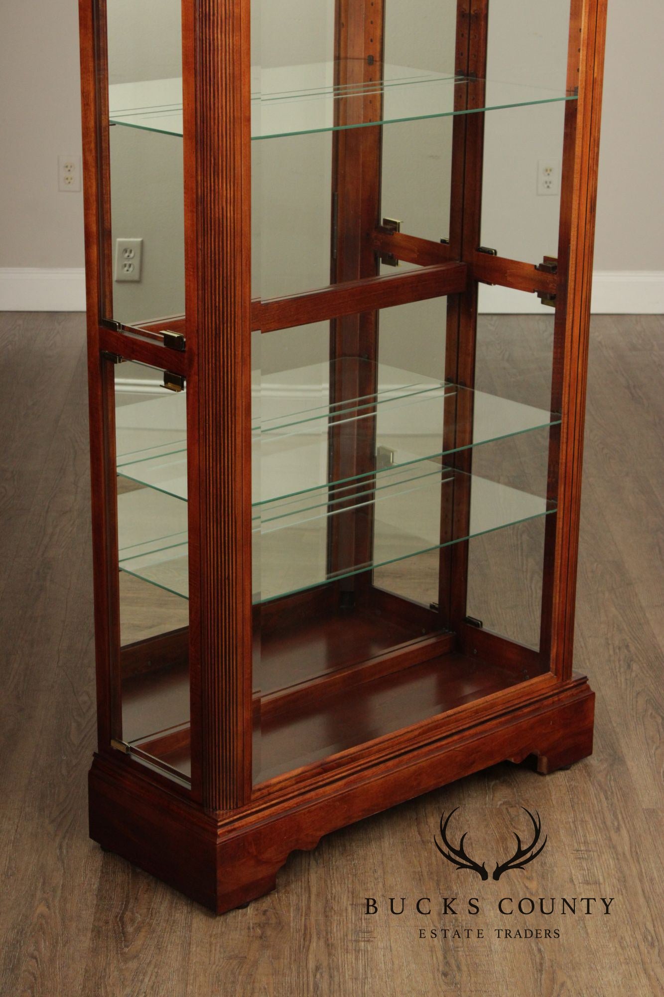 Howard Mill Federal Style Cherry Collector's Cabinet
