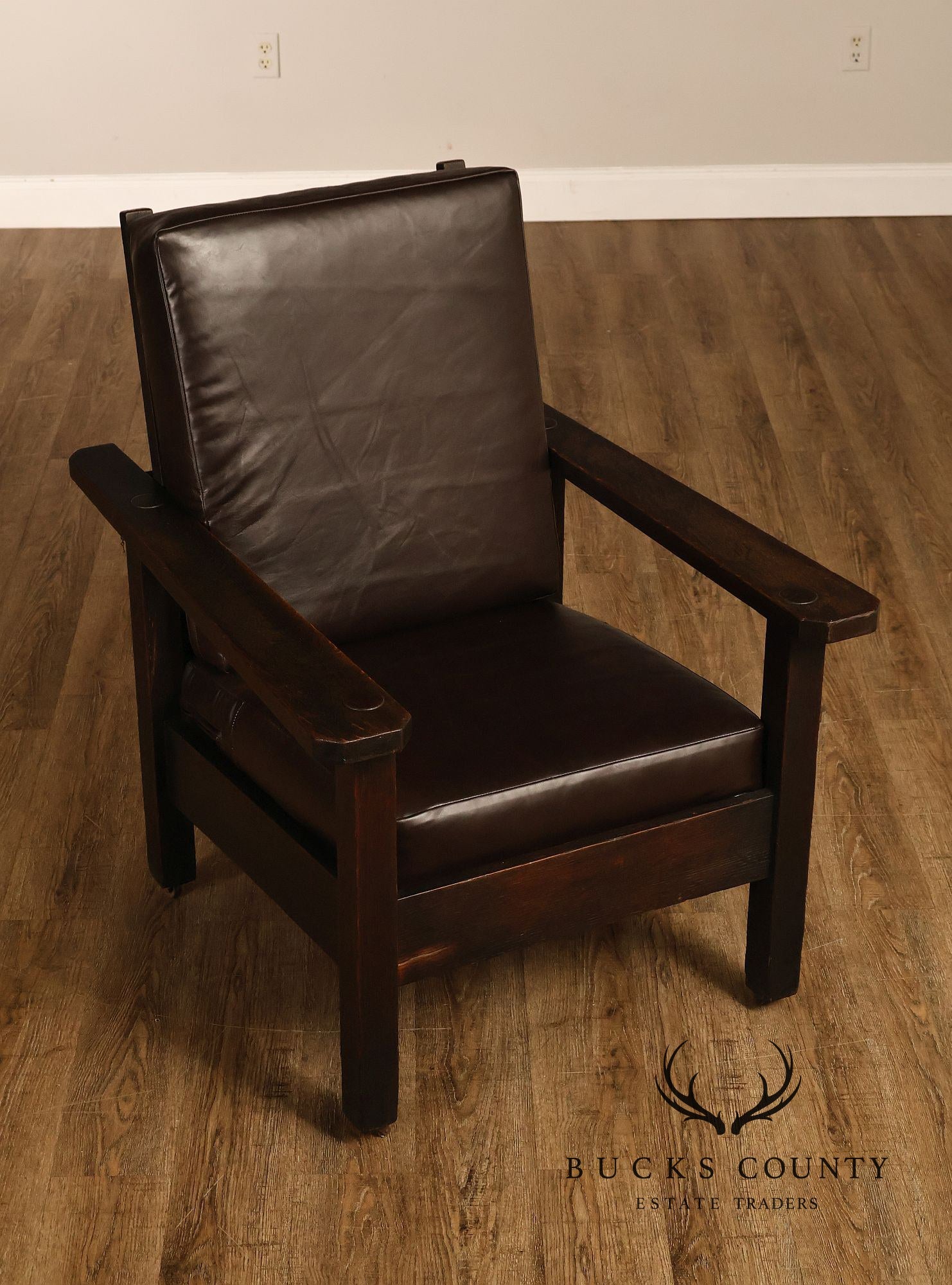 Antique Stickley Brothers Mission Oak Morris Chair