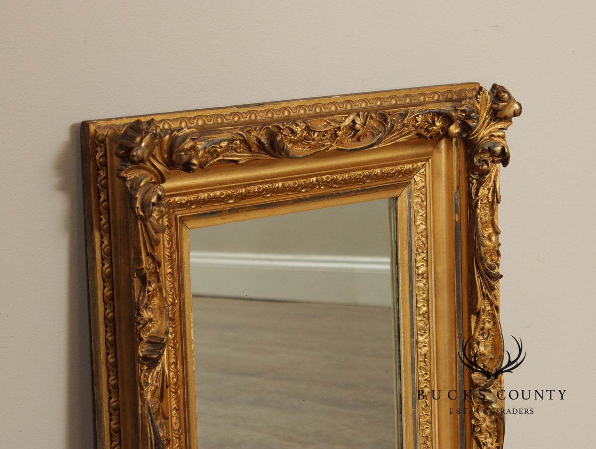C. A. Greenig Antique Rococo Style Giltwood Wall Mirror