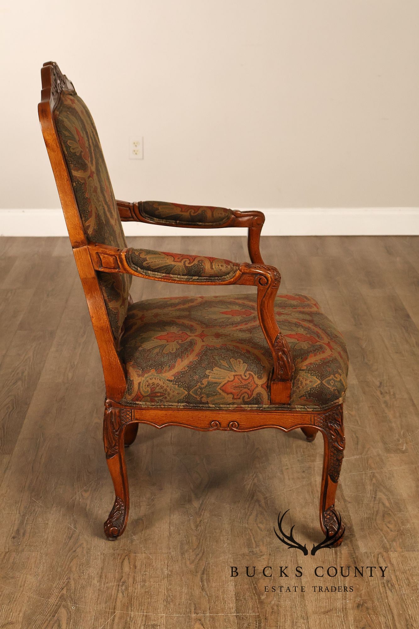 Woodmark Originals Italian Rococo Style Pair of Armchairs