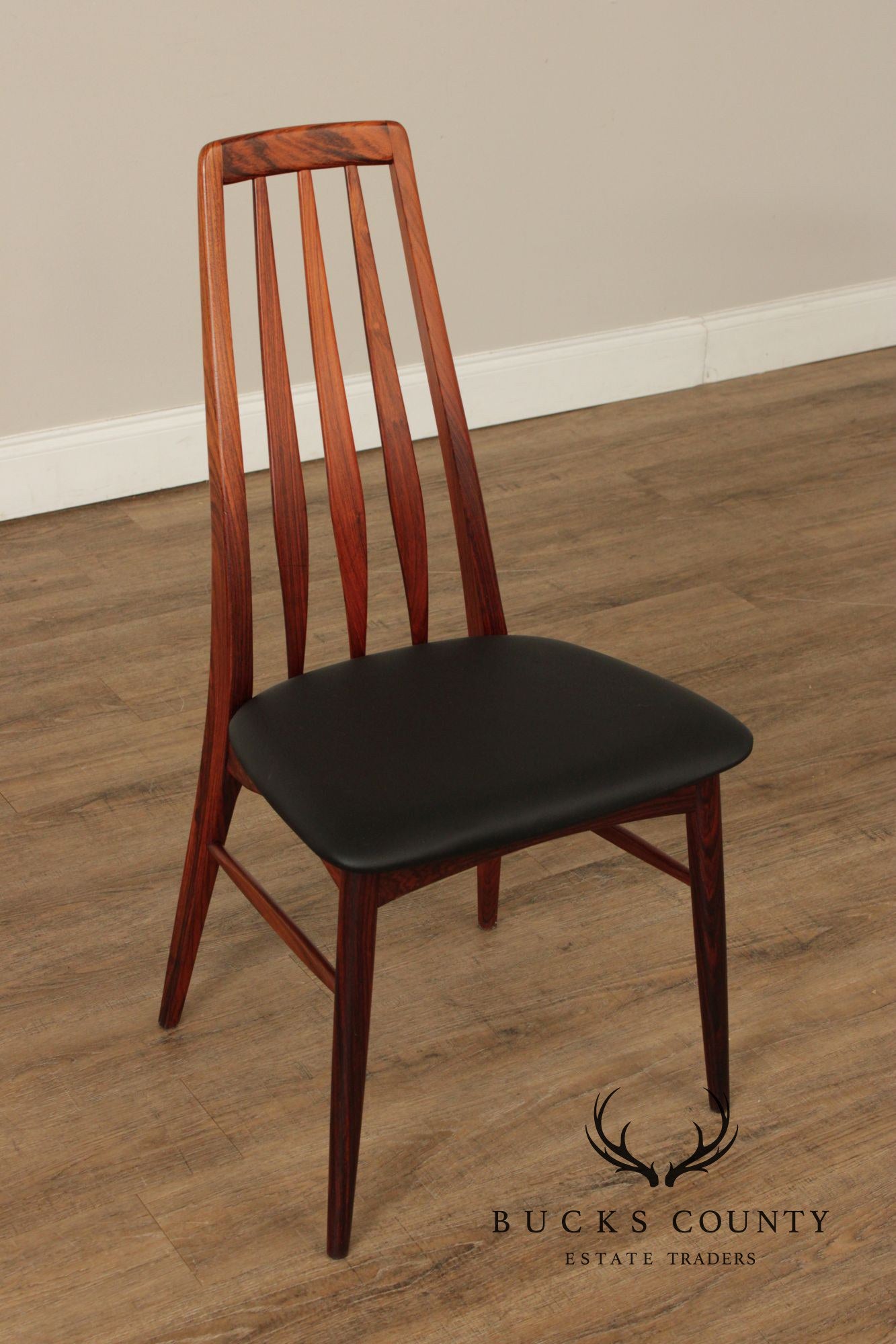 Niels Koefoed Danish Modern Set of Six Rosewood Eva Dining Chairs