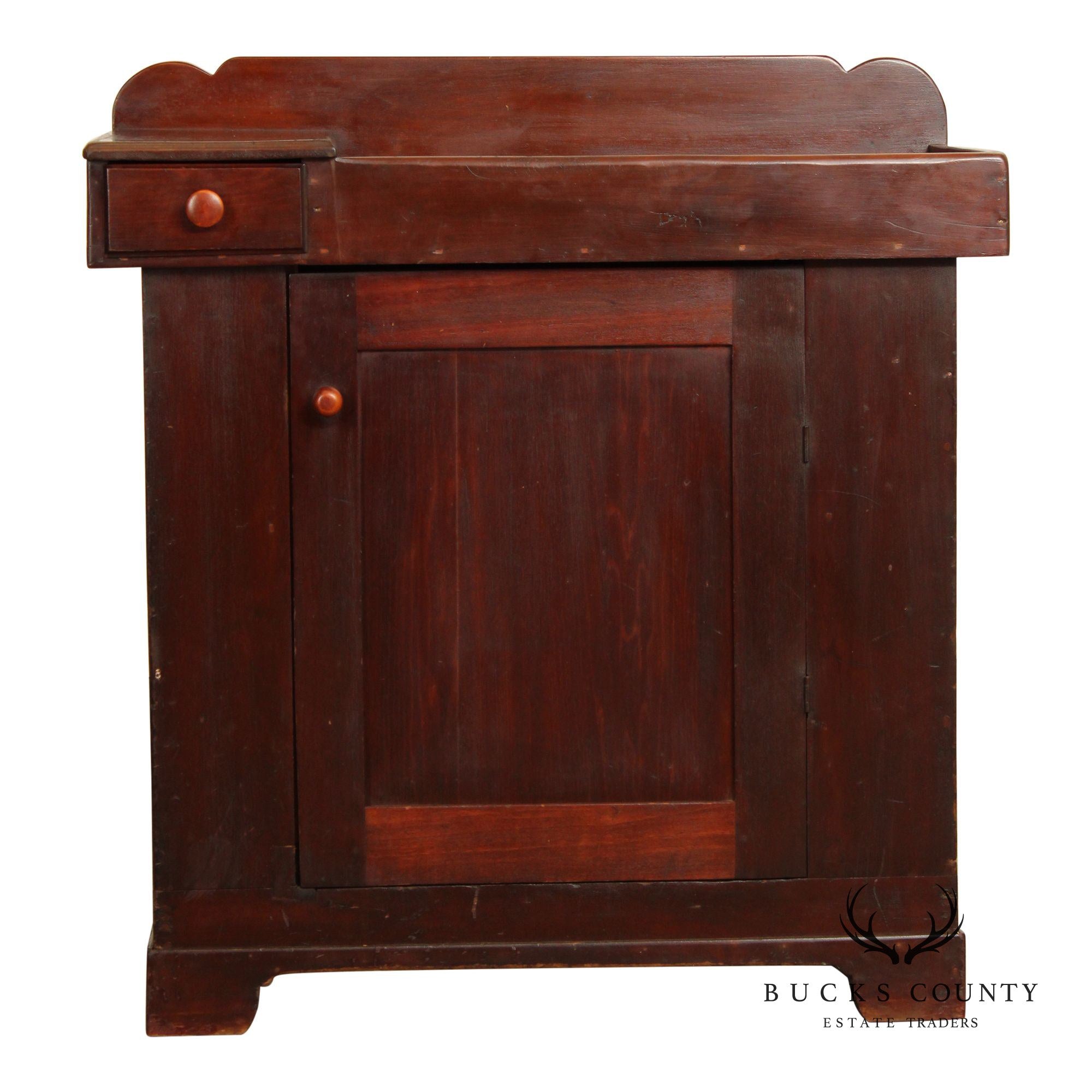 Antique Farmhouse Pine Dry Sink