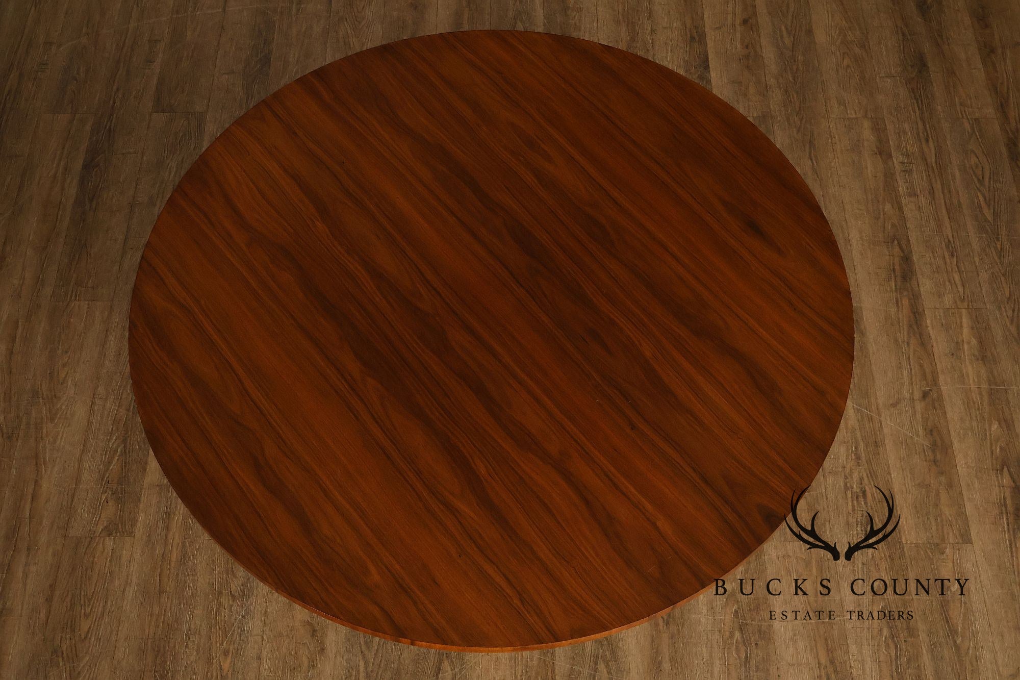 English Regency Style 48" Round Mahogany Center Table