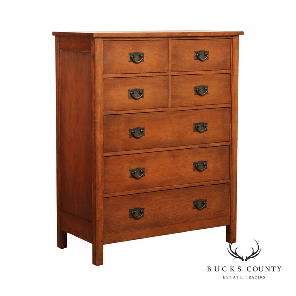 Stickley Mission Style Oak High Chest