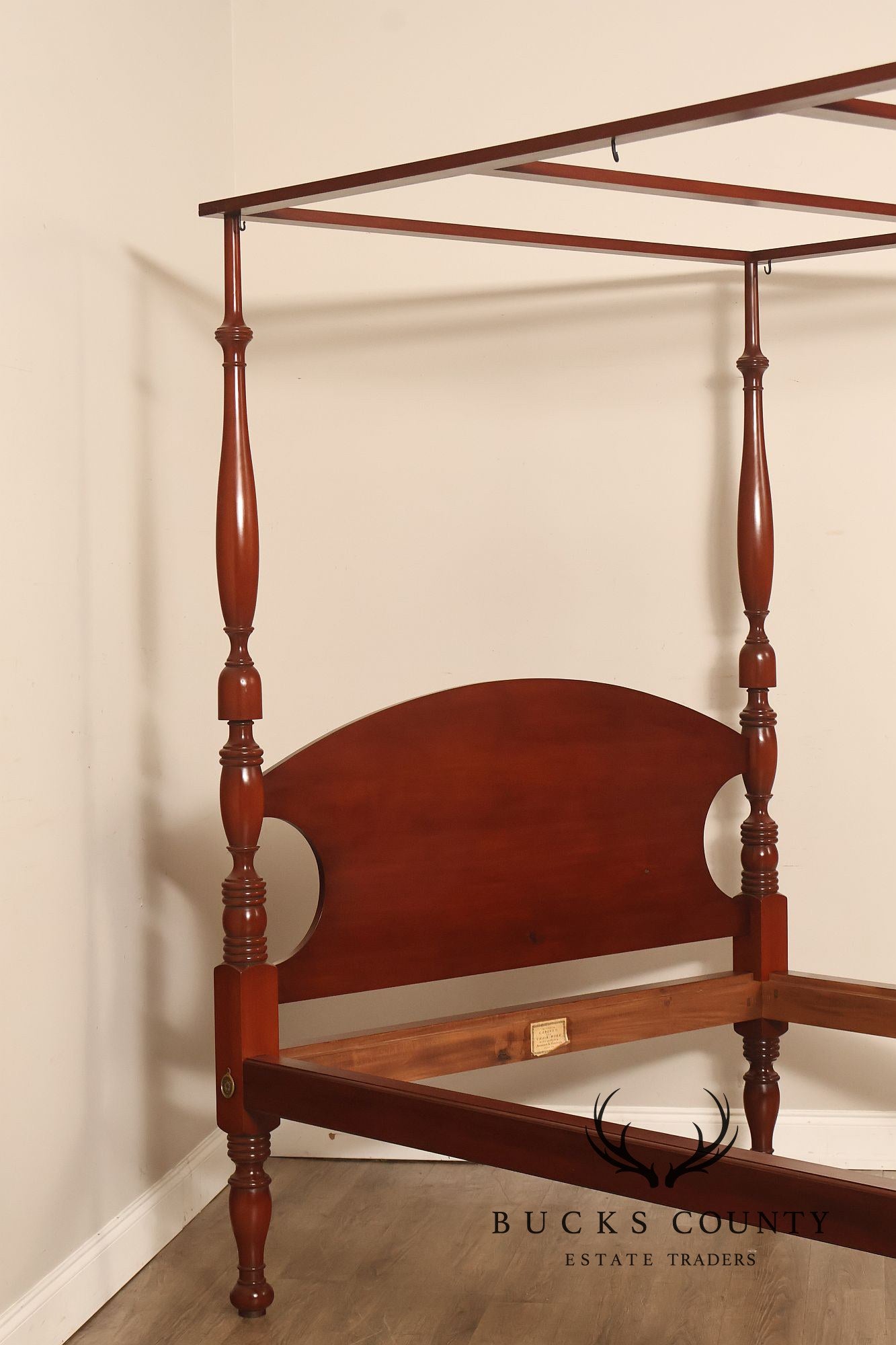 Andersen & Stauffer Sheraton Style Cherry Full Size Tall Post Canopy Bed