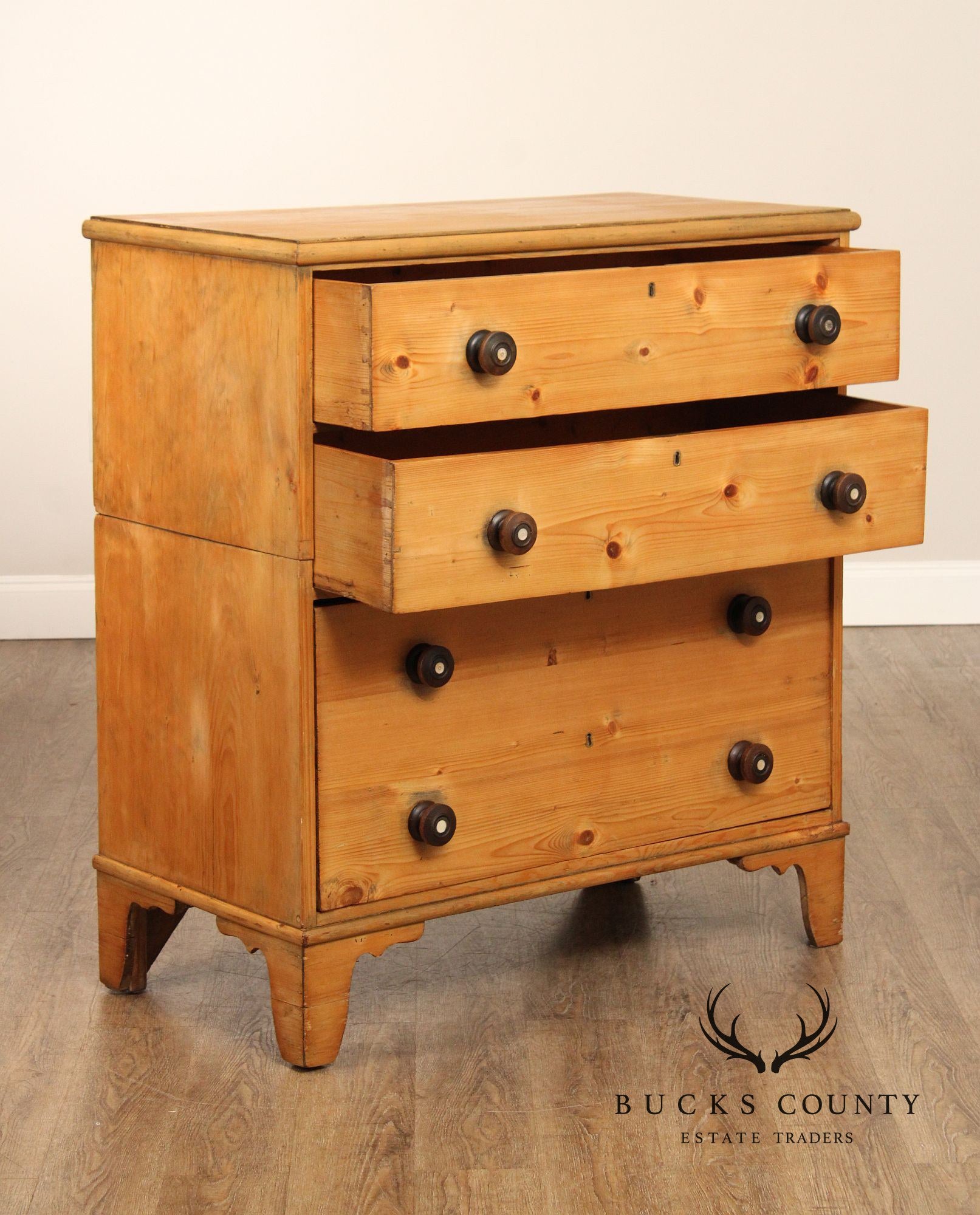 Antique English Pine Chest of Drawers