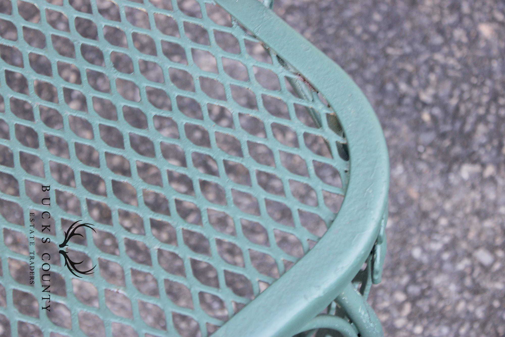 Wrought Iron Outdoor Garden Bench With Rose Motif