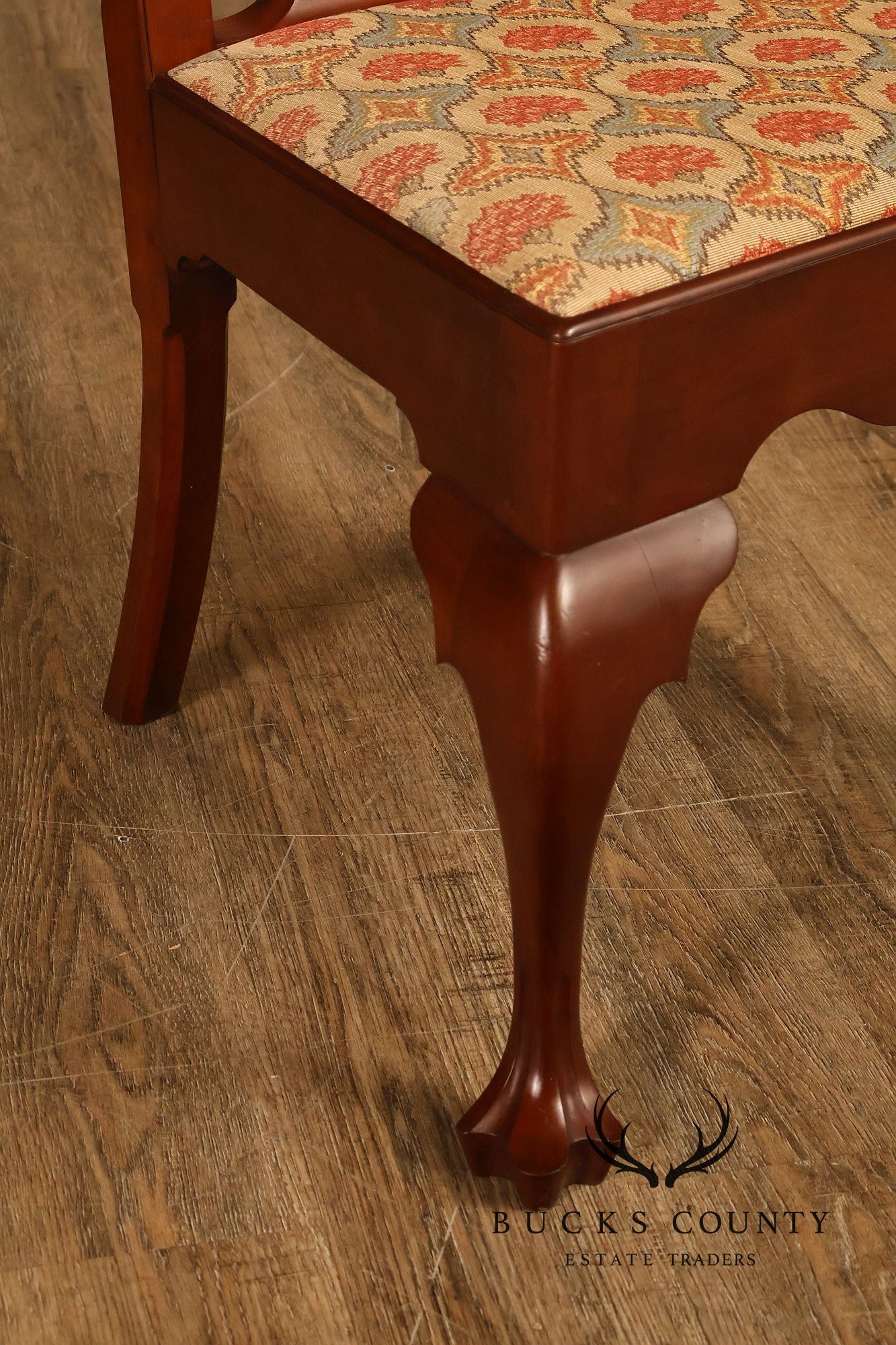 Irion Company Queen Anne Style Cherry Dining Chairs Set Of Six