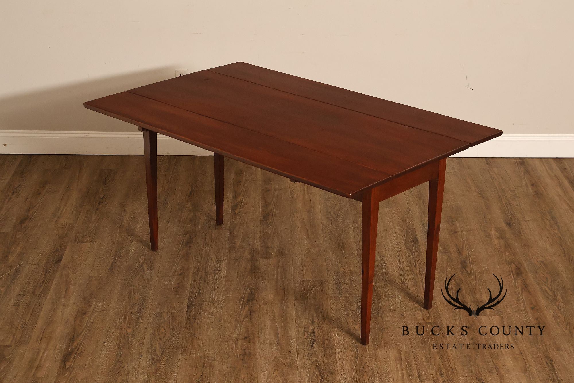 Custom Quality Farmhouse Pine Drop Leaf Harvest Dining Table