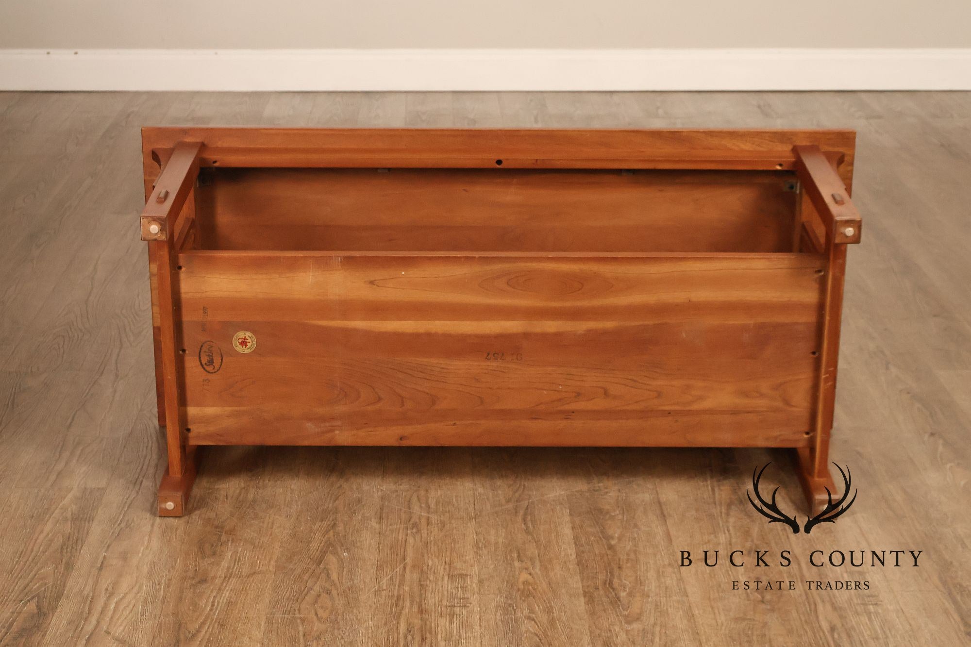 Stickley Mission Collection Cherry Spindle Coffee Table