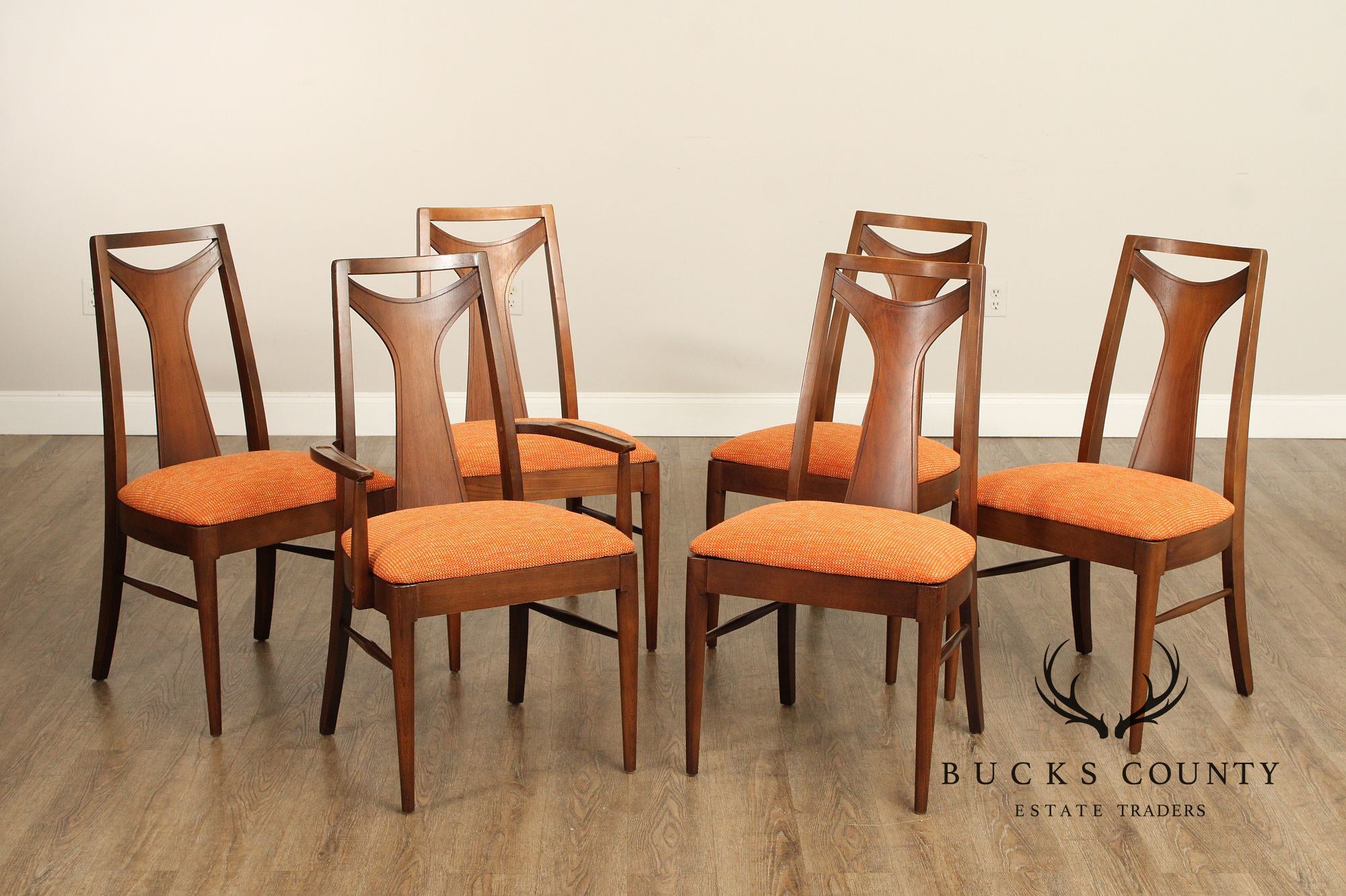 Kent Coffey 'Perspecta' Mid Century Modern Set of Six Dining Chairs