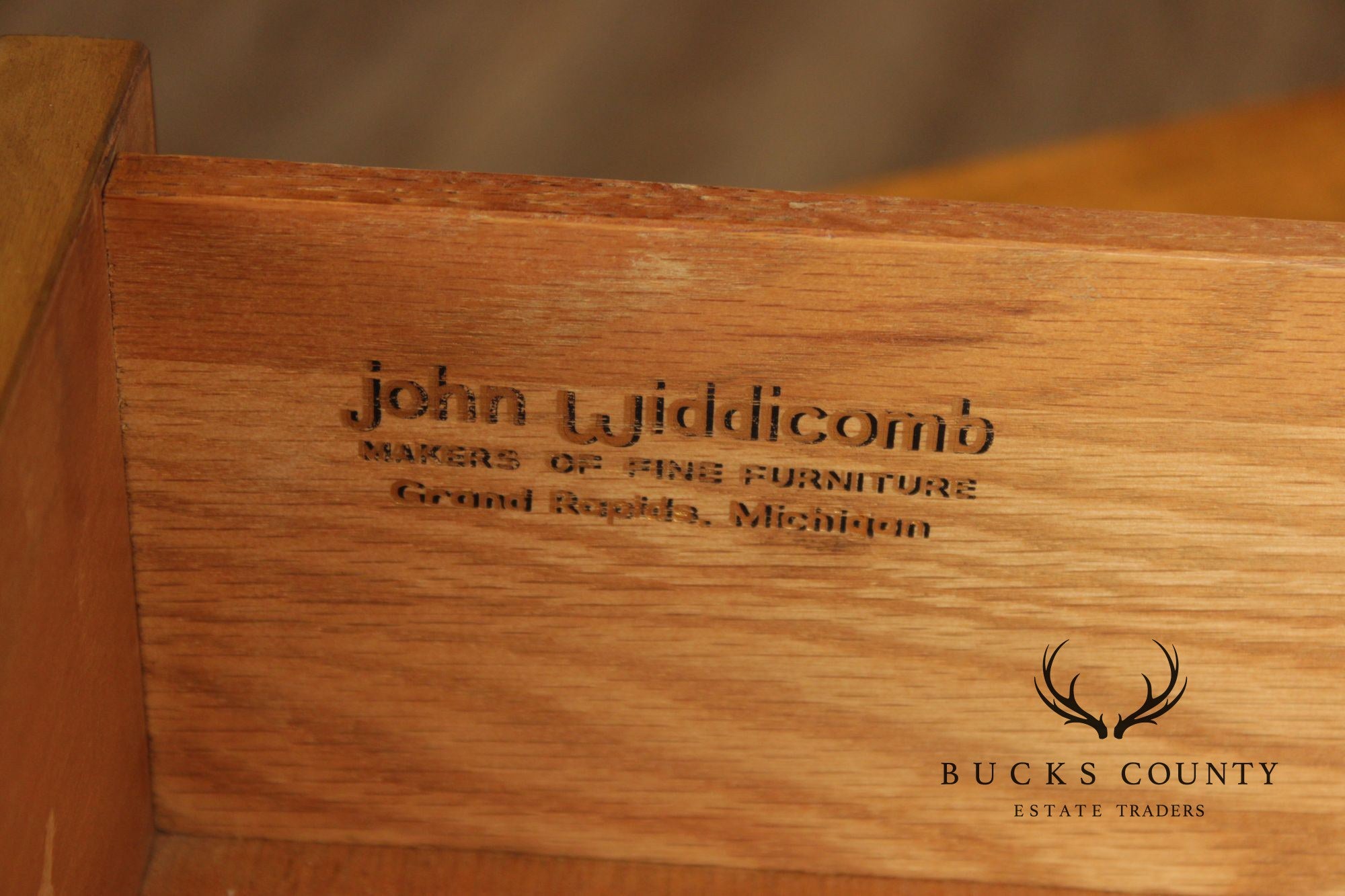 John Widdicomb Mid Century Modern Walnut Bar Cabinet