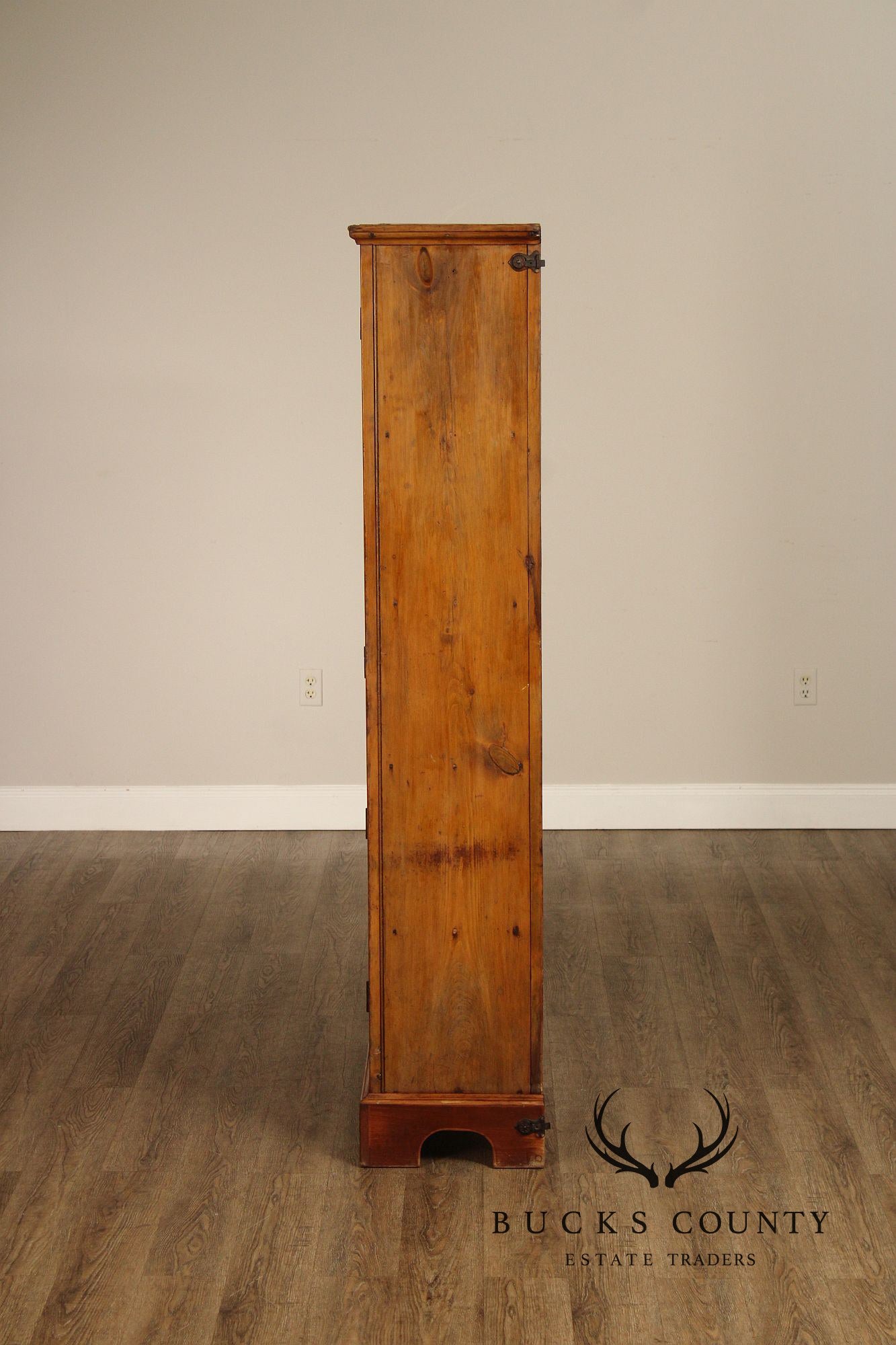 Antique American Primitive Pine Pantry Cupboard