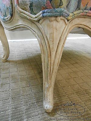 Interior Crafts Pair of Louis XV Style Fauteuil Carved Living Room Arm Chairs