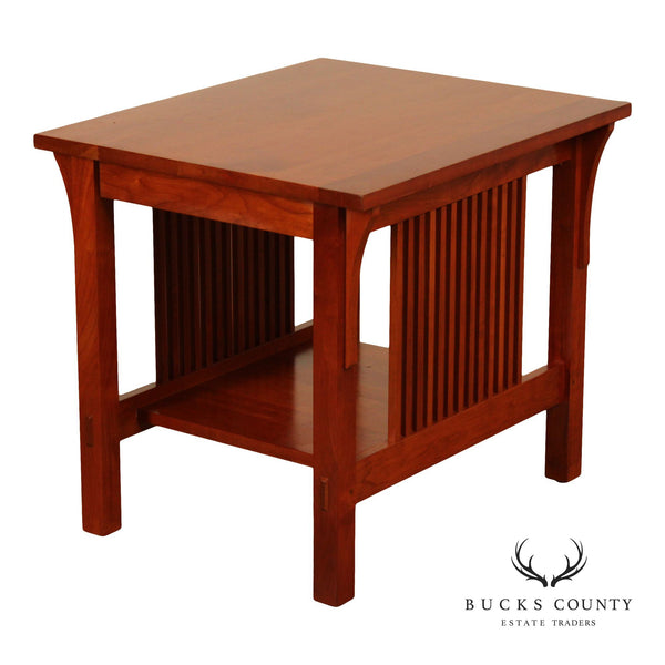 Stickley Mission Collection Cherry Spindle End Table