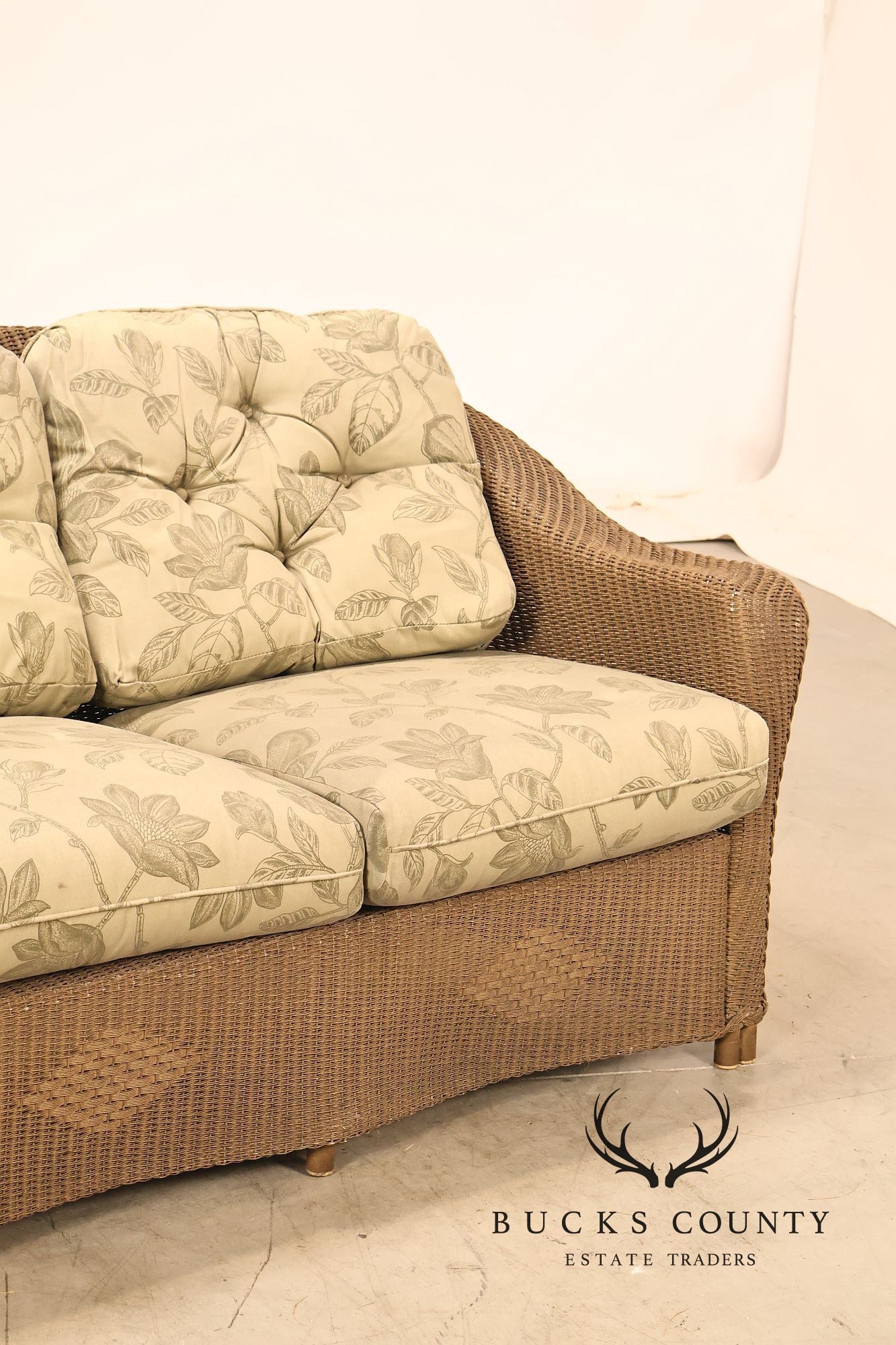 Lloyd Flanders Reflections All-Weather Lloyd Loom Wicker Loveseat