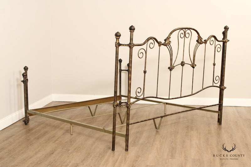 French Style Olympic Queen Size Wrought Iron Bed Frame
