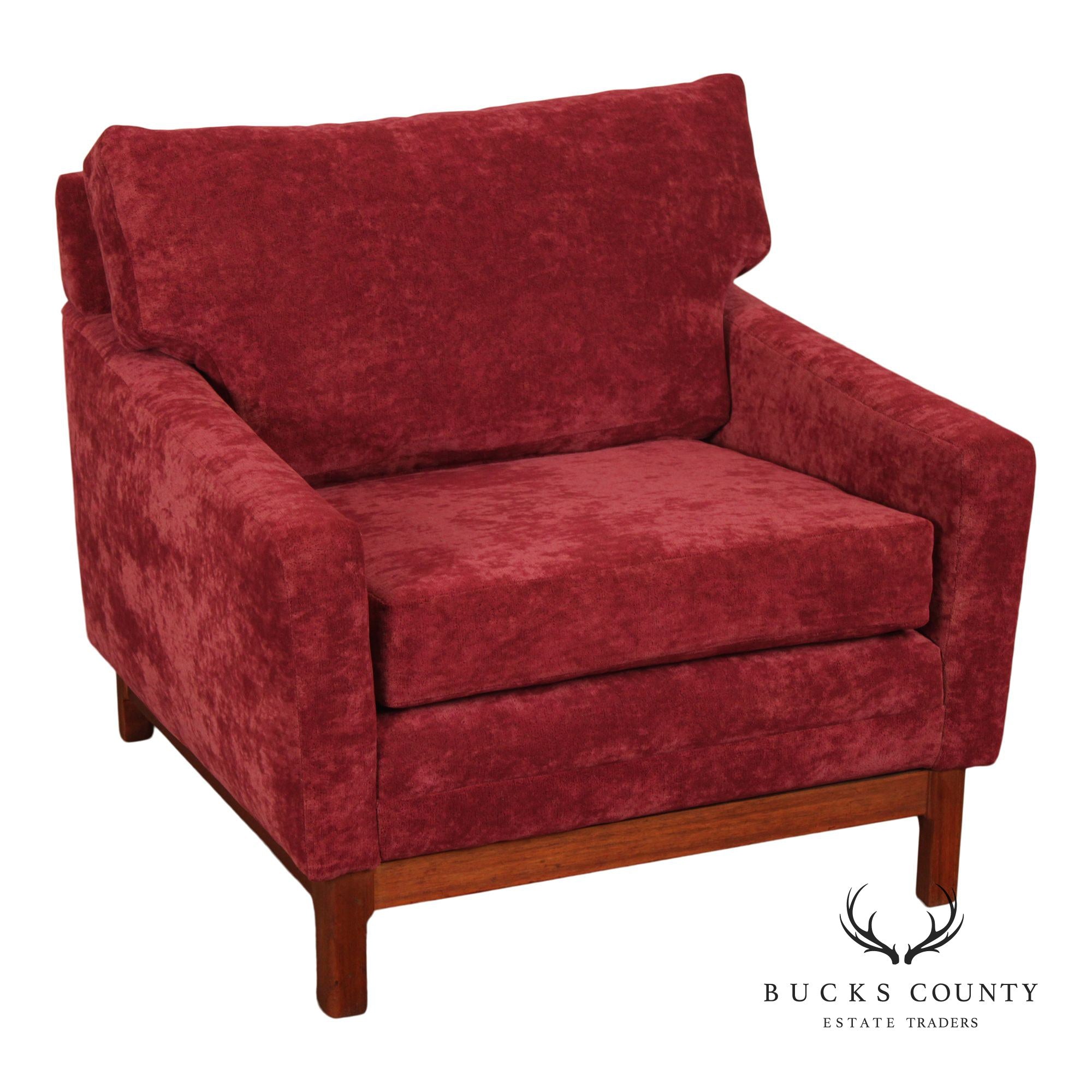 Edward Wormley Attributed Mid-Century Modern Lounge Chair