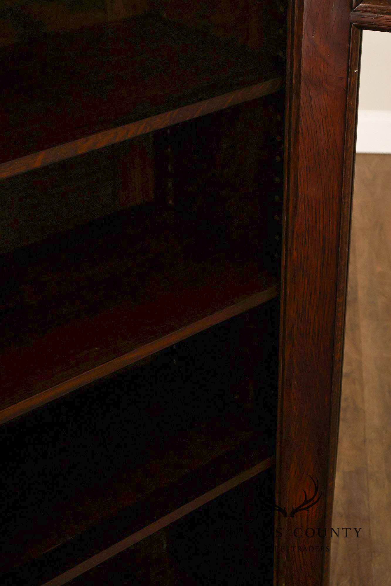 Harvey Ellis Style Mission Oak Bookcase Cabinet
