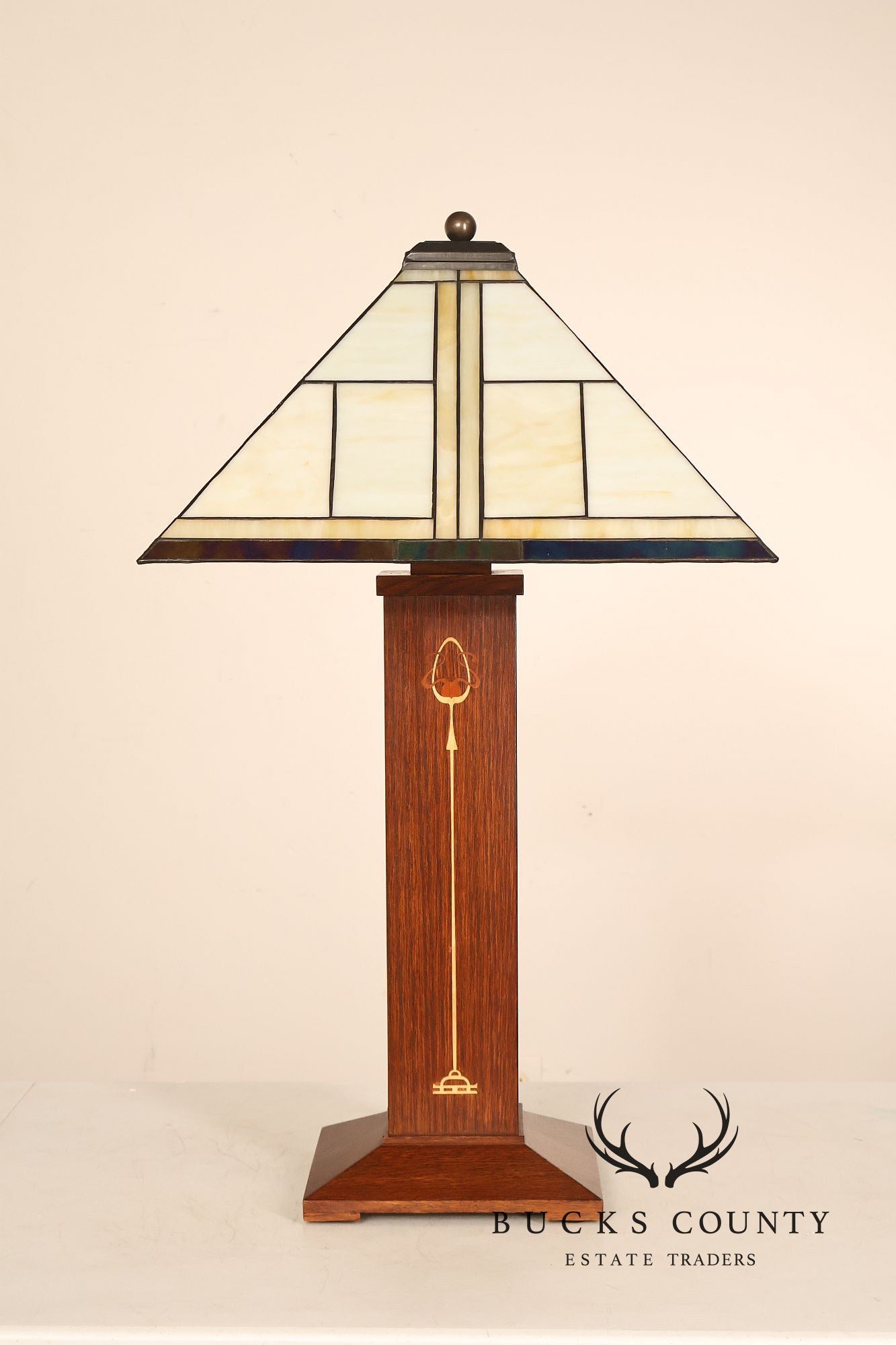 Stickley Mission Collection Oak Ellis Table Lamp