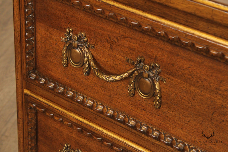 Auffray & Company French Louis XVI Style Walknut Chest Of Drawers