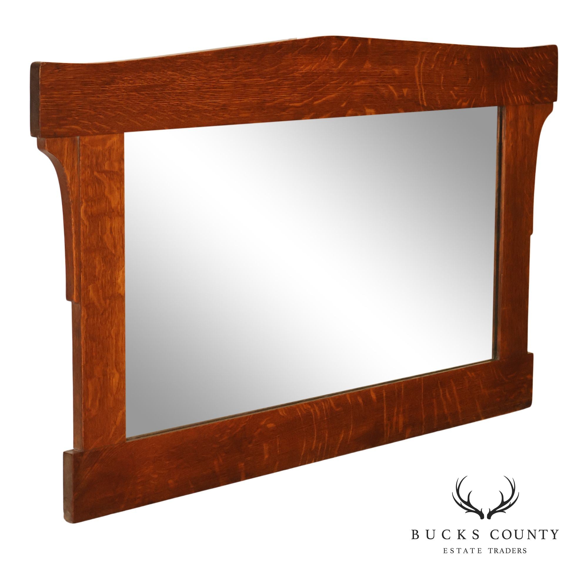 L. & J.G. Stickley Arts And Crafts Oak Wall Mirror