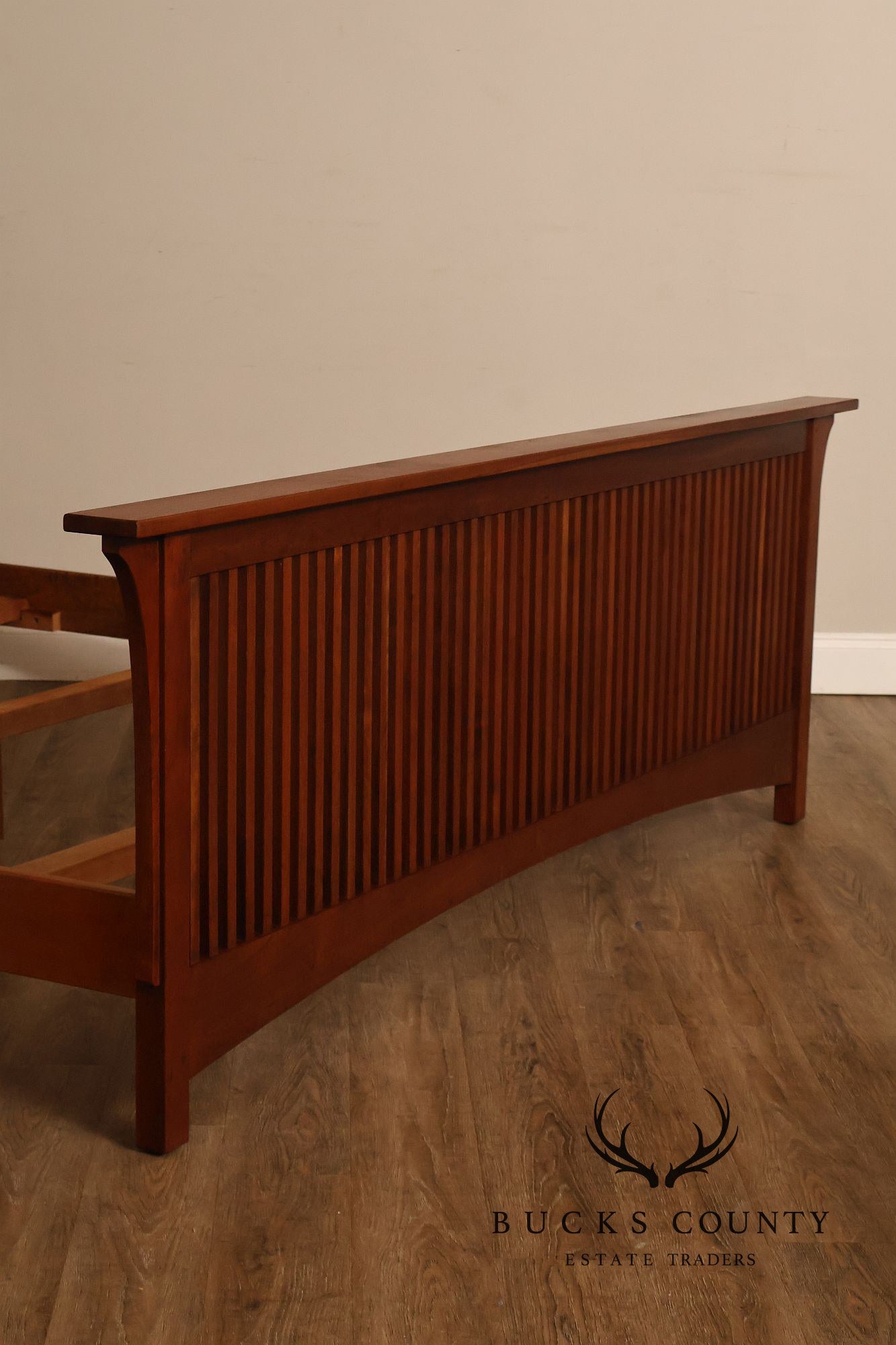 Stickley Mission Collection King Size Cherry Spindle Bed