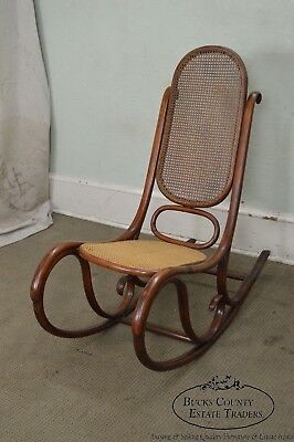 Thonet Vintage Antique Bentwood Rocker Rocking Chair