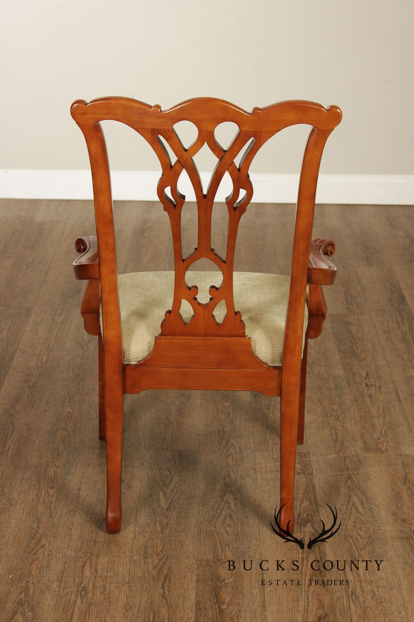 Harden Chippendale Style Set of Six Cherry Dining Chairs