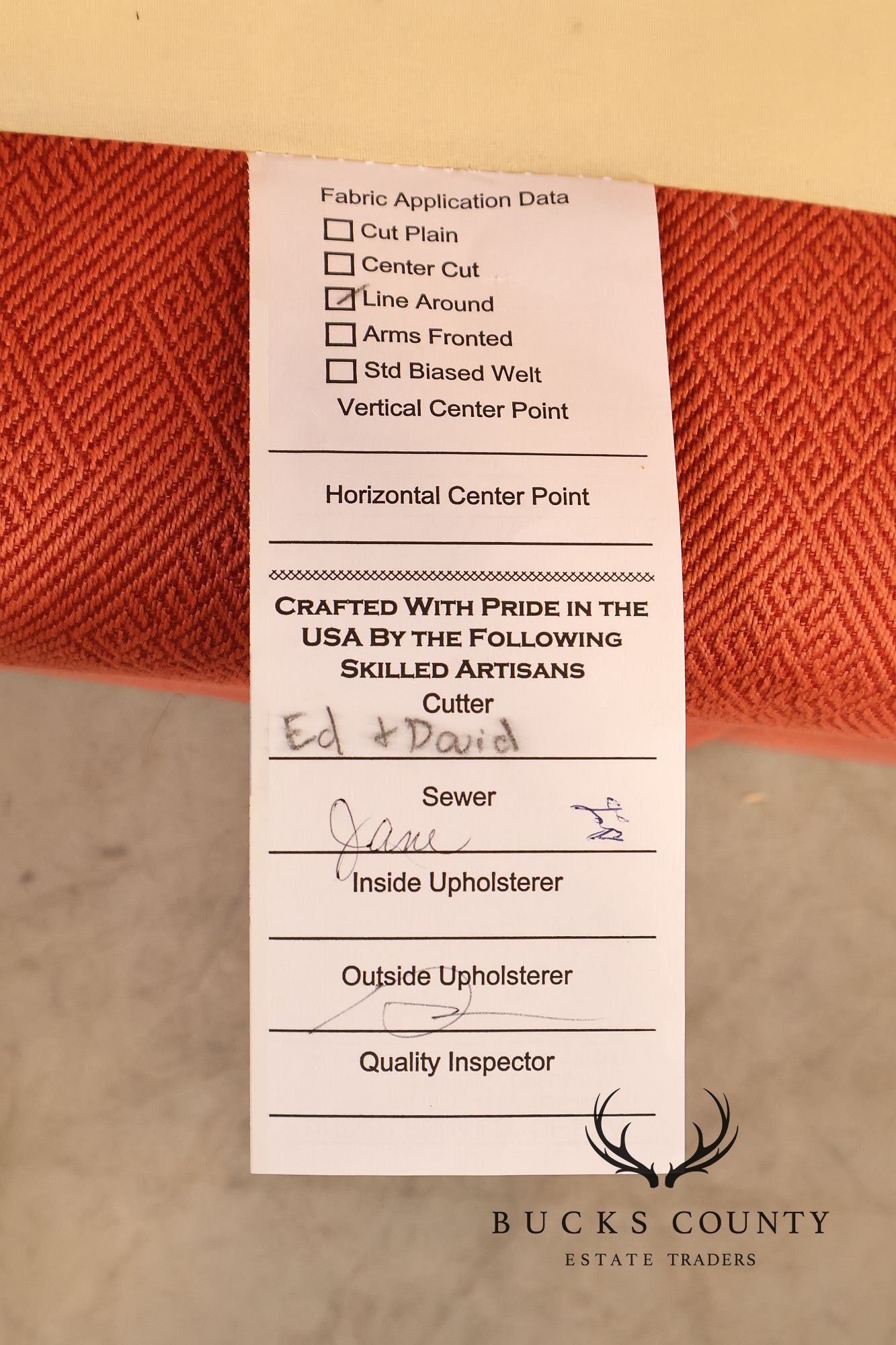 Miles Talbott Left-Facing Custom Upholstered Sectional Sofa