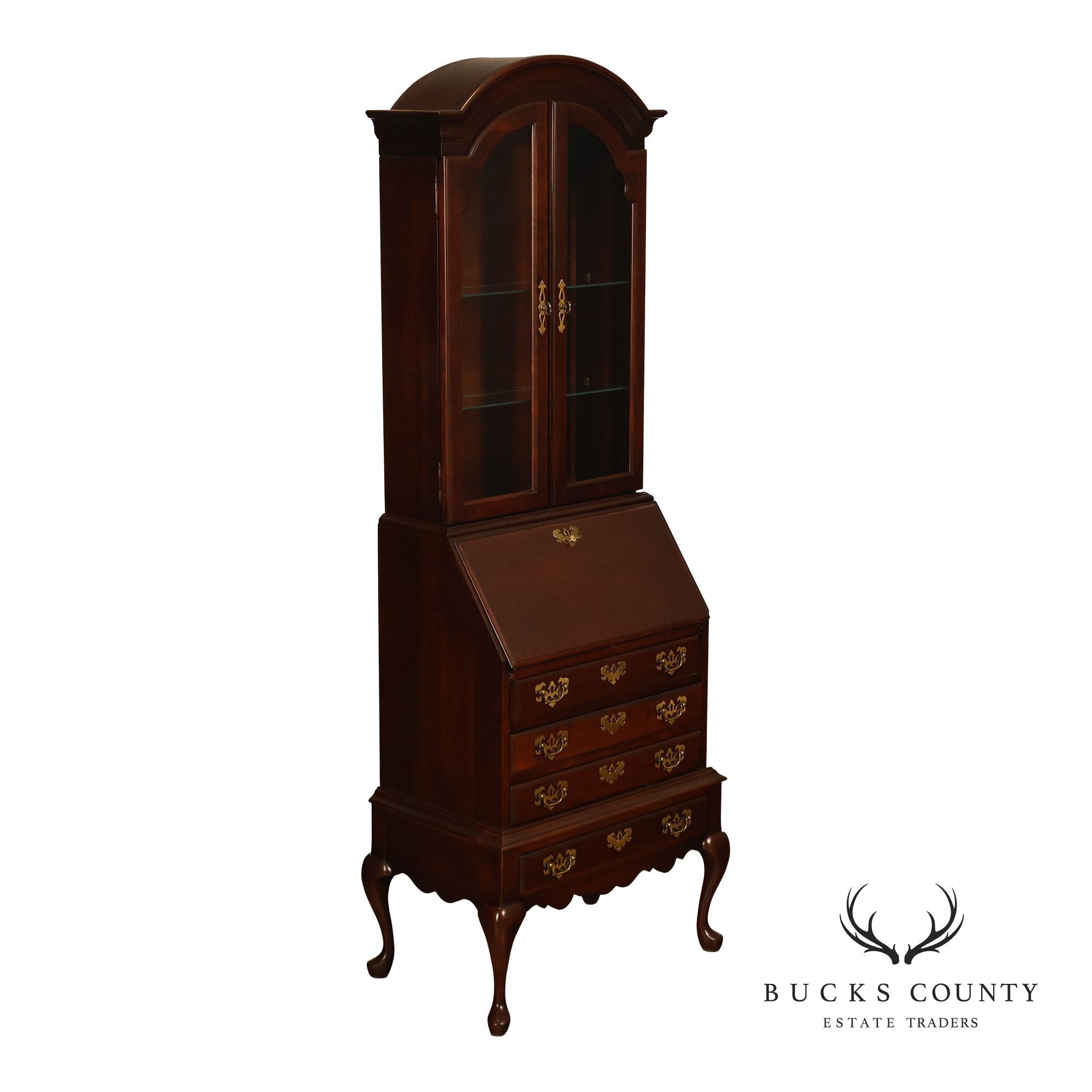 Jasper Cabinet Queen Anne Style Cherry Secretary Desk