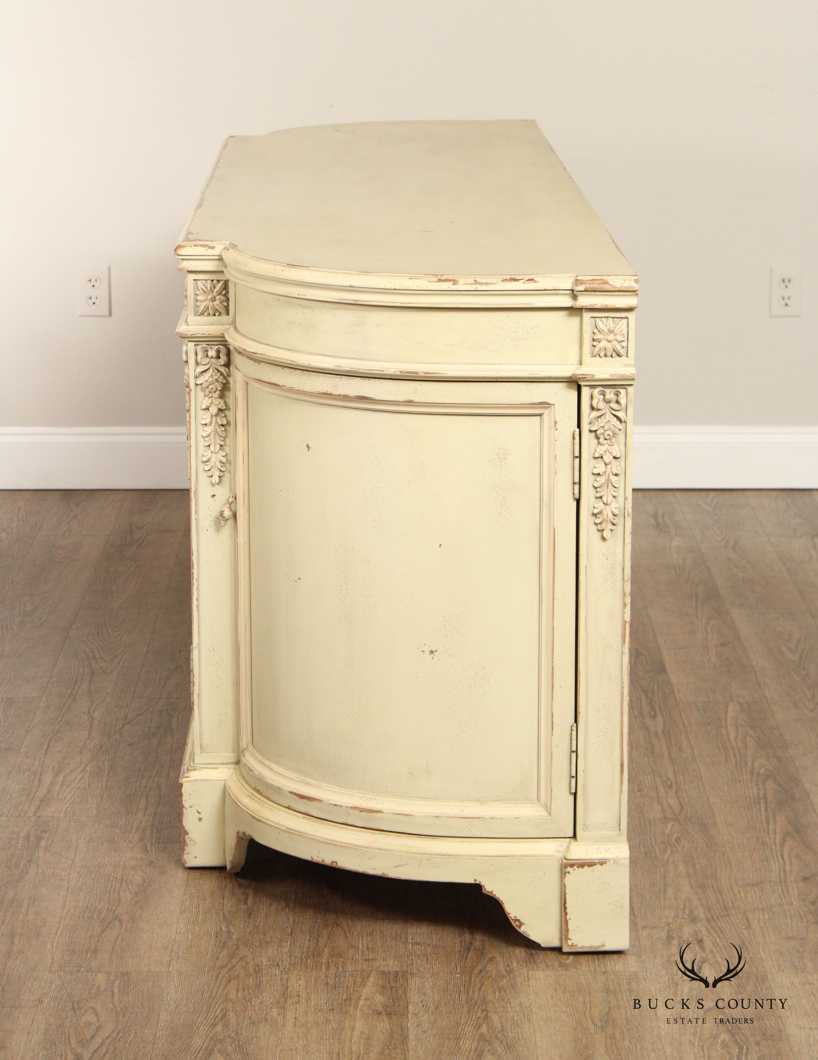 Habersham Plantation French Style Distress Painted 'Pompeii' Sideboard