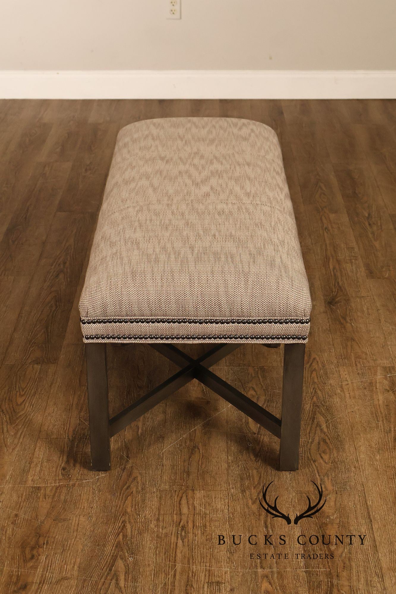 Ethan Allen Lyle Contemporary Upholstered Bench