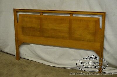 Mid Century Modern Light Walnut Danish Style Full Size Headboard