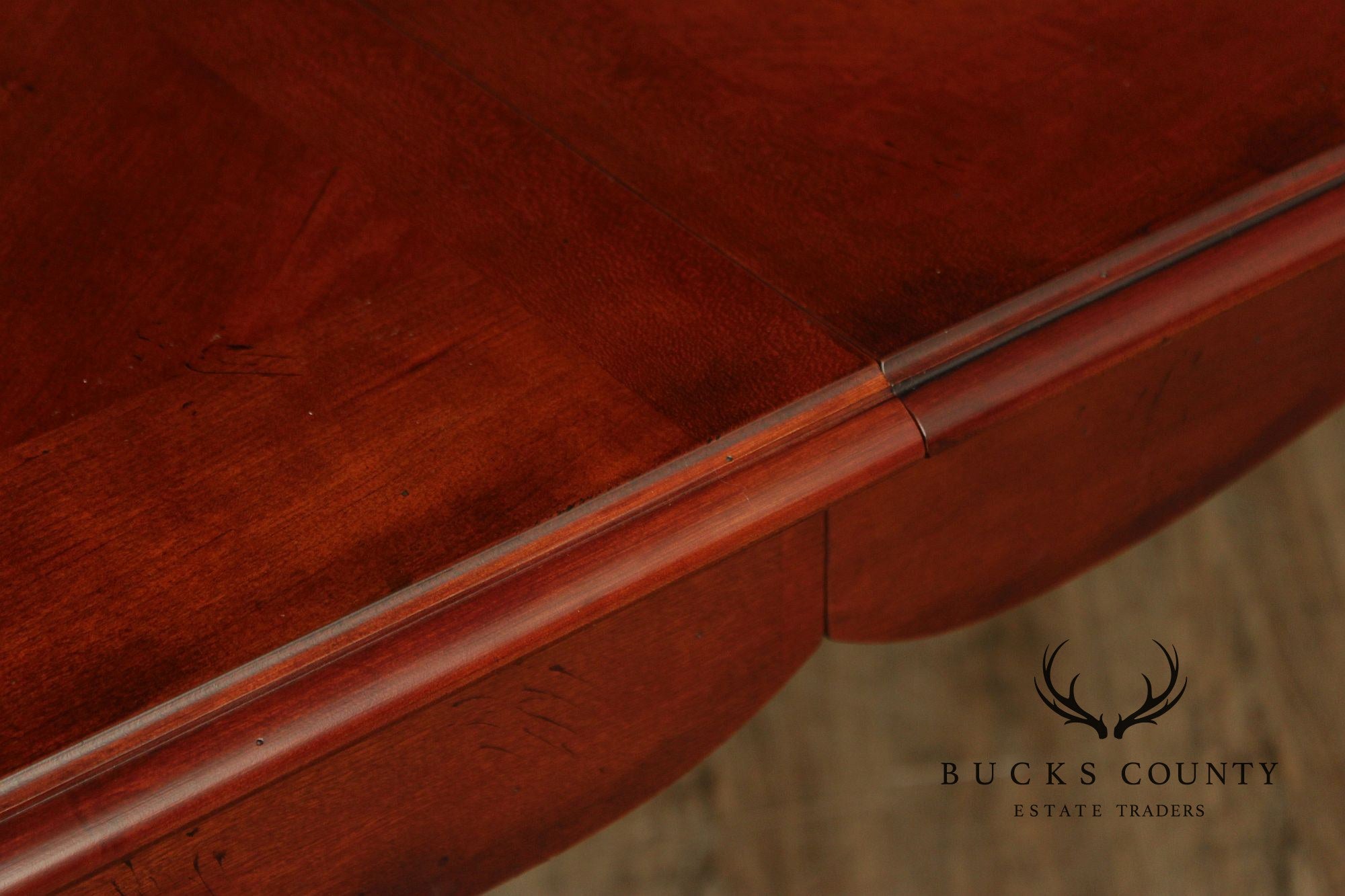 HICKORY WHITE ITALIAN PROVINCIAL STYLE CHERRY CHATEAU EXTENDABLE DINING TABLE