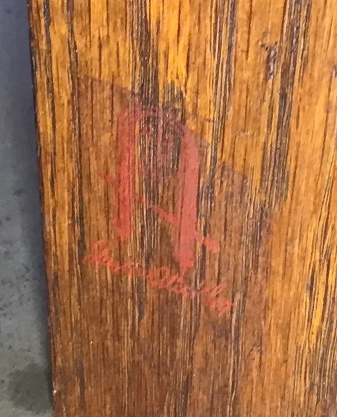 Antique Gustav Stickley No. 222 Mission Oak Pencil Post Even Arm Settle