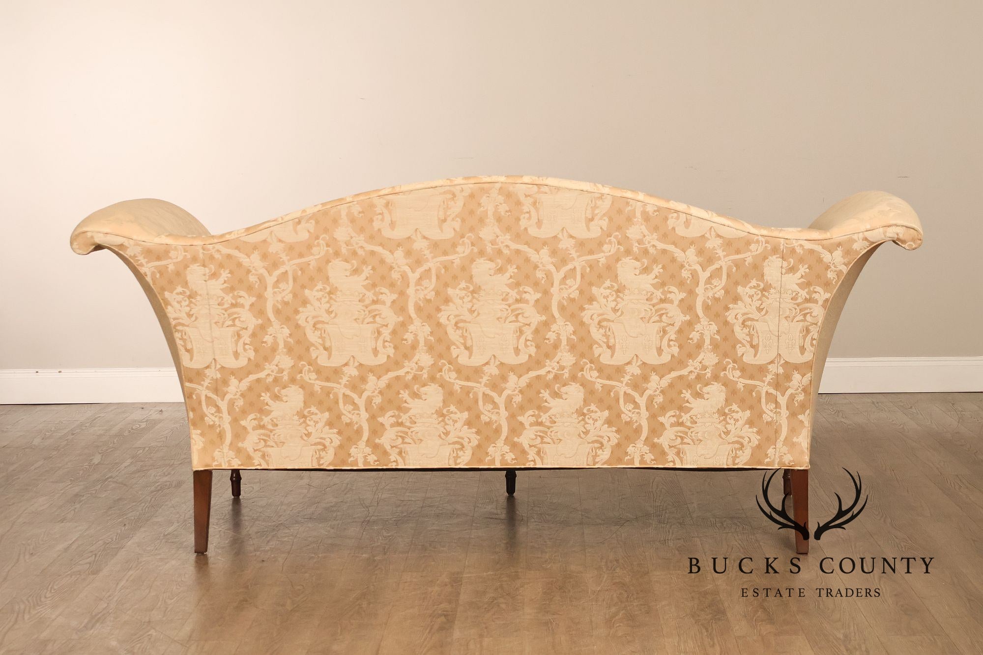 Southwood Sheraton Style Camelback Upholstered Sofa