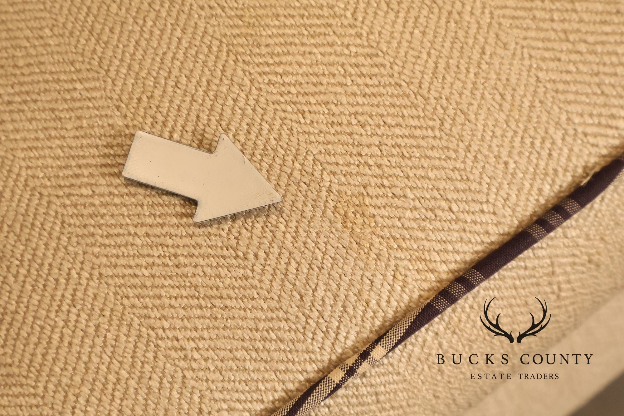 Ethan Allen Vintage Chippendale Style Upholstered Loveseat