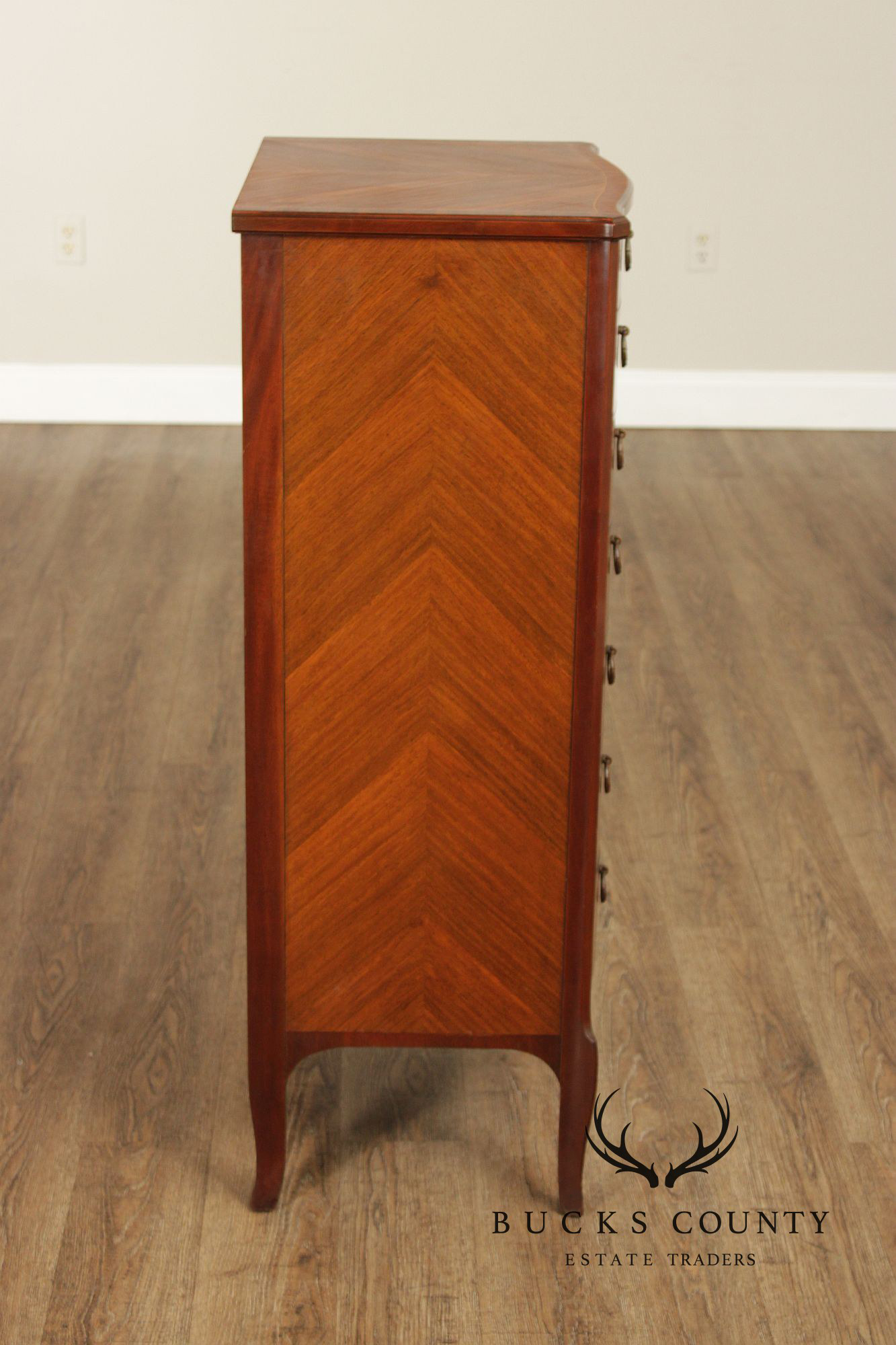 Schmieg & Kotzian Louis XV Style Satinwood Lingerie Chest