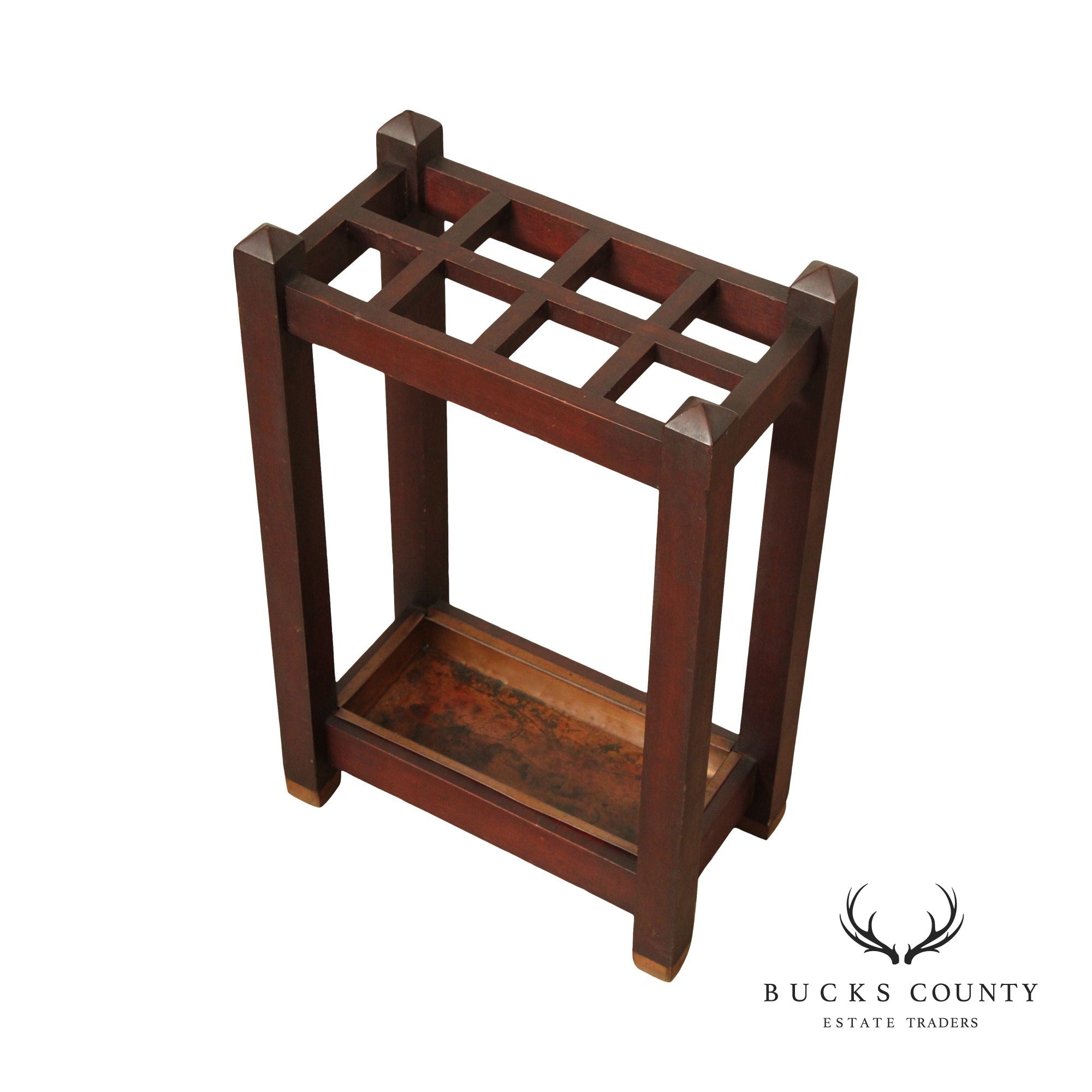 Antique Mission Style Umbrella Stand