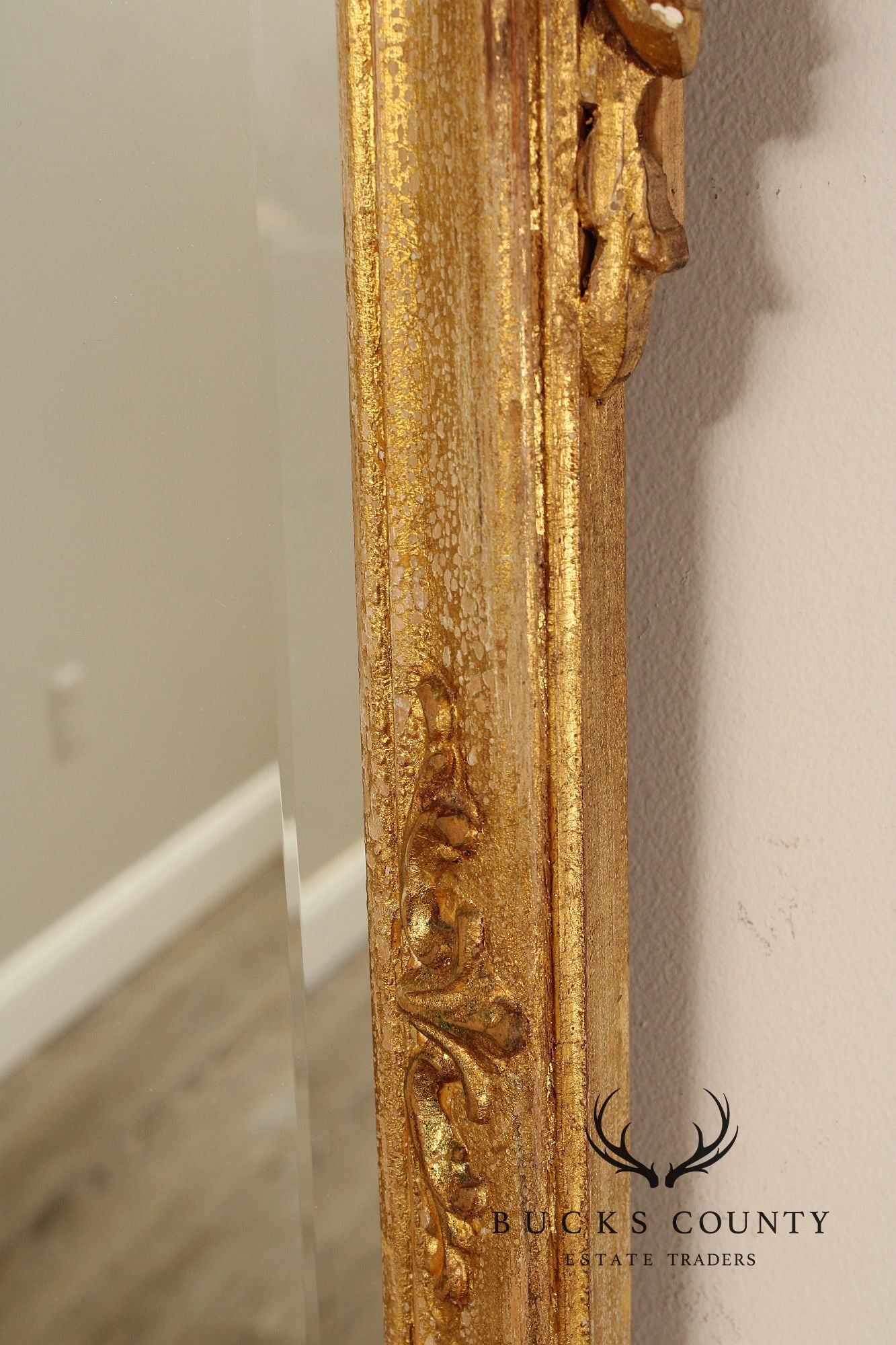 Louis J. Solomon French Louis XV Style Giltwood Mirror